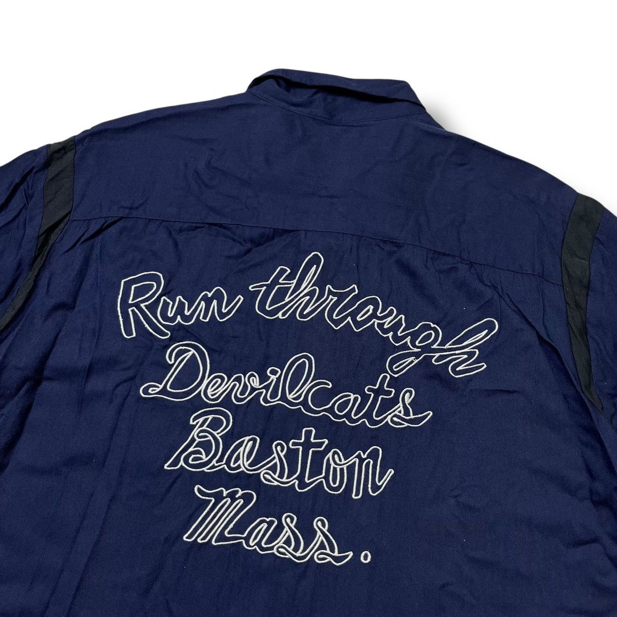 Indian Motorcycle Devilcats motorcycle bowling shirt rayon Size US XL / EU 56 / 4 - 8 Thumbnail
