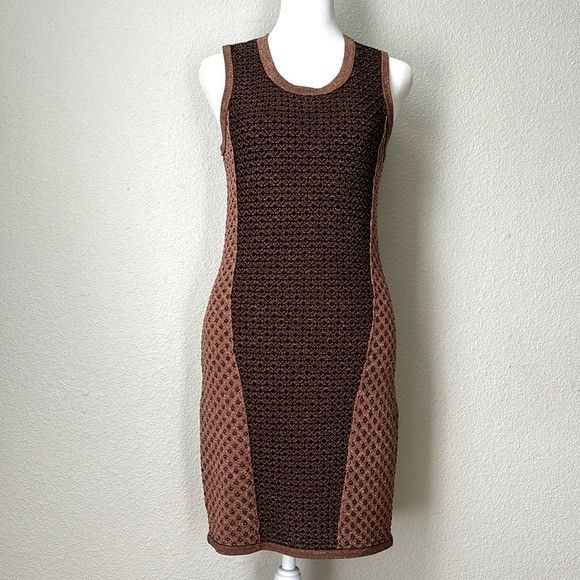 Rag & Bone rag & bone Amanda Dress Metallic Brown/Copper XS Size XS / US 0-2 / IT 36-38 - 4 Thumbnail