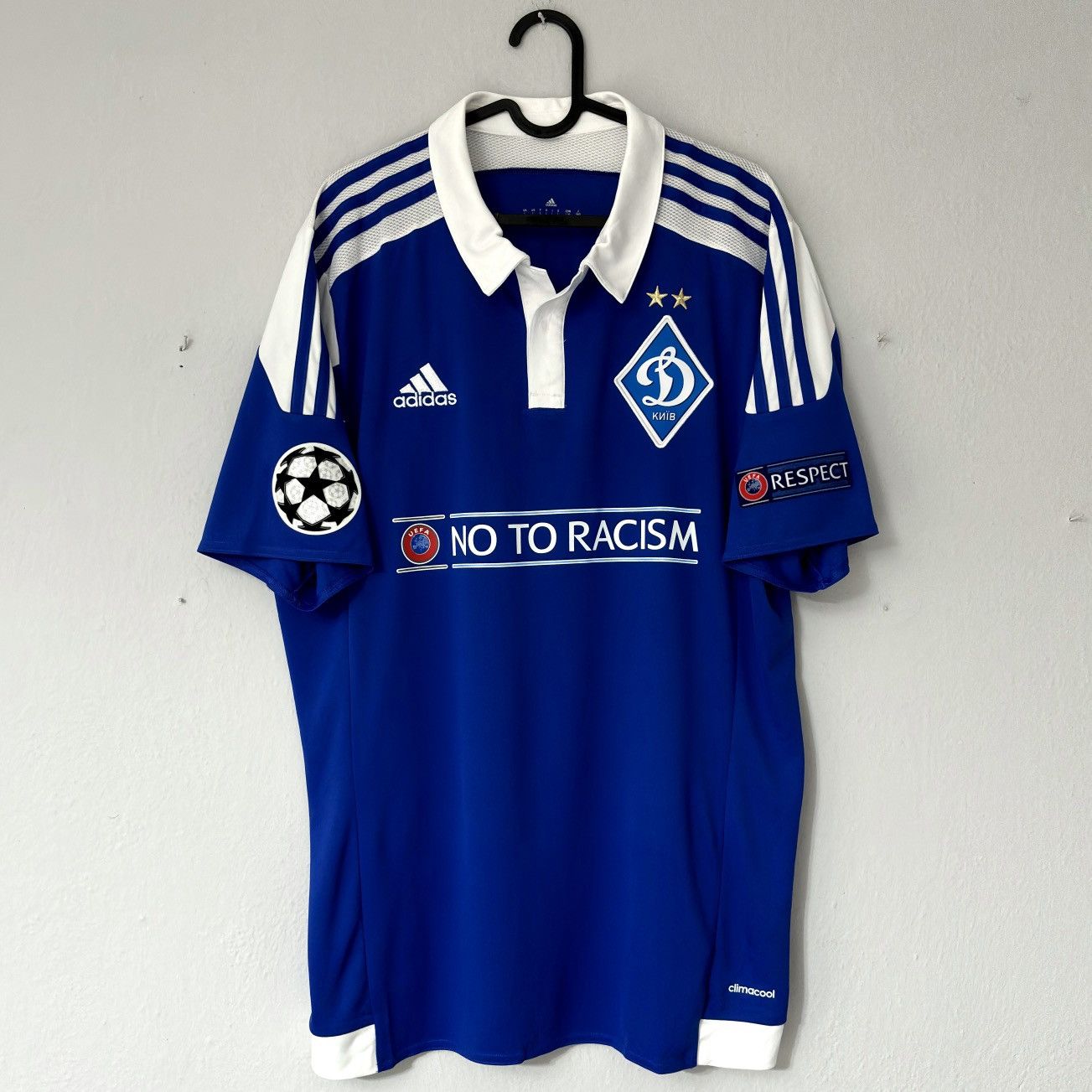 Adidas 2016 2017 GAME ISSUE Dynamo Kyiv Adidas Home Soccer Jersey Size US L / EU 52-54 / 3 - 3 Thumbnail