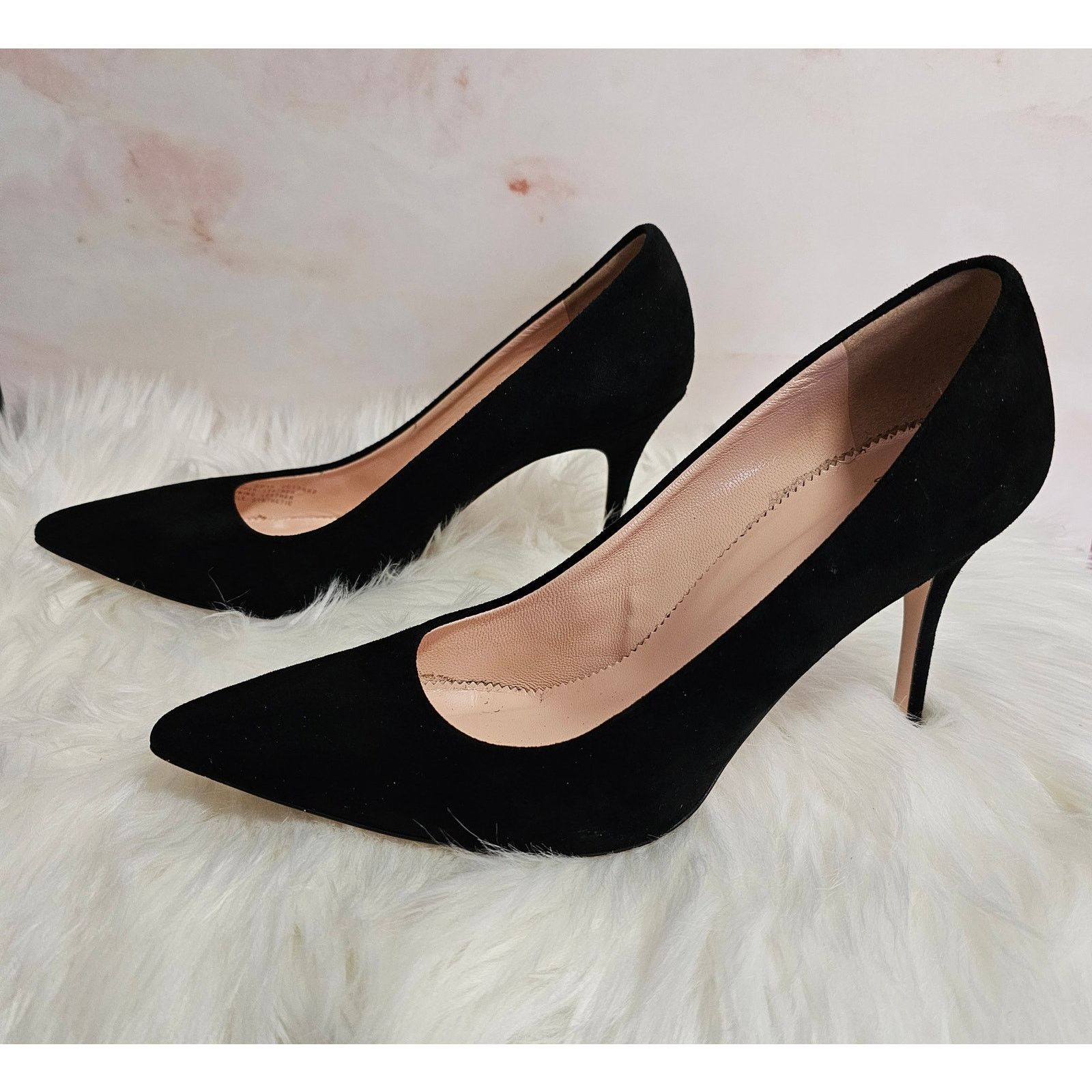 J.Crew EUC J. Crew Made in Italy Elsie Suede Leather Heels Pumps 9 Size US 9 / IT 39 - 4 Thumbnail