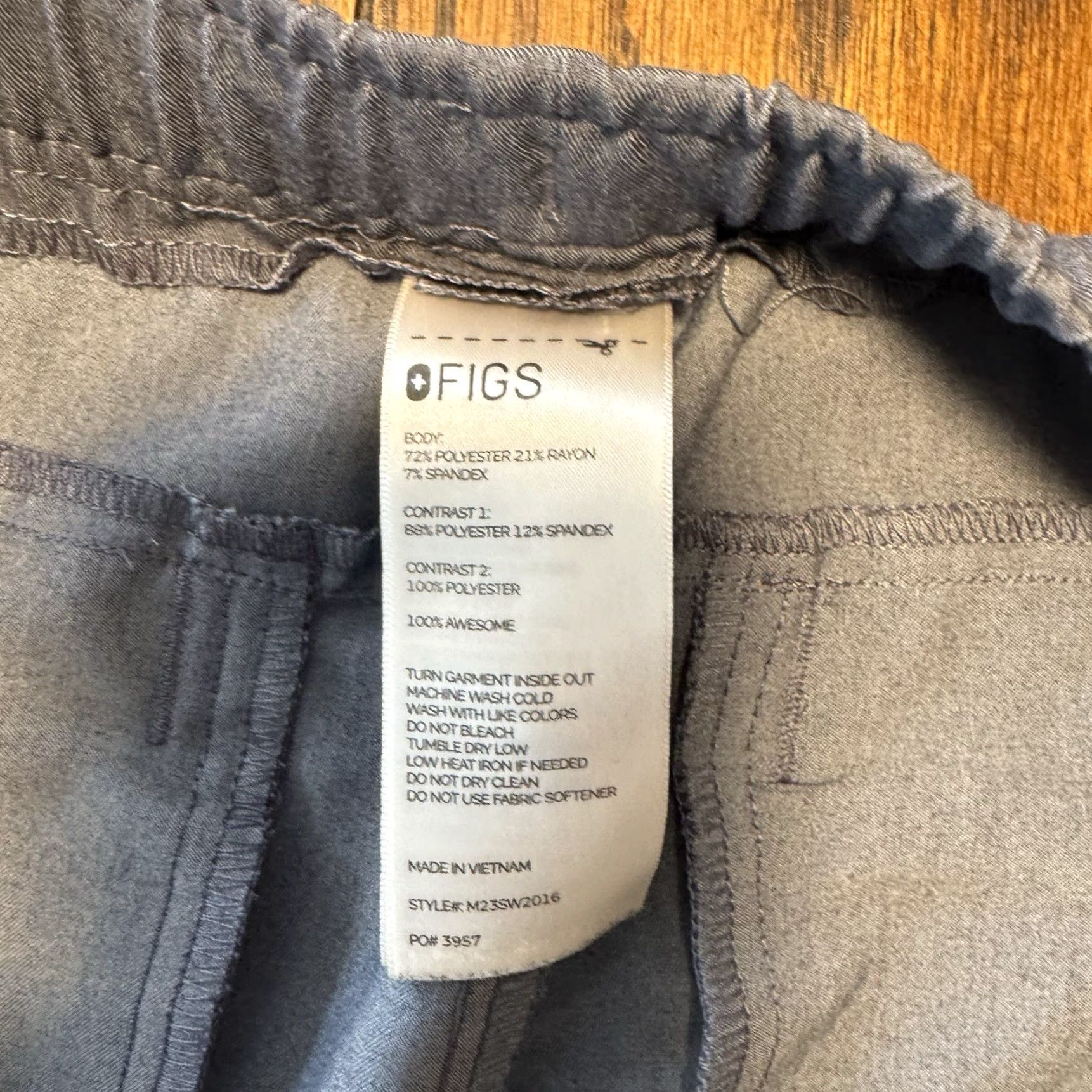 Vintage FIGS Scrubs Pants Mens XL Blue Tansen 2.0 Jogger Technical Collection M23SW2016 Size US 36 / EU 52 - 5 Thumbnail