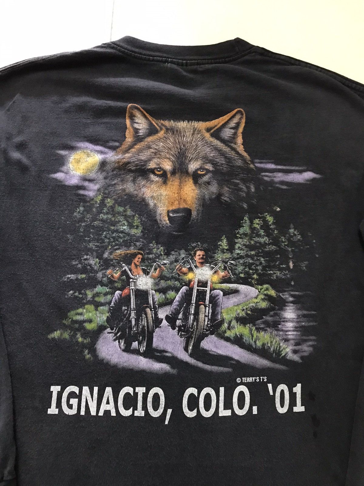 Harley Davidson × Vintage × West Coast Choppers Vintage Iron Horse Rally Terry’s Biker T-Shirt Size US L / EU 52-54 / 3 - 8 Thumbnail