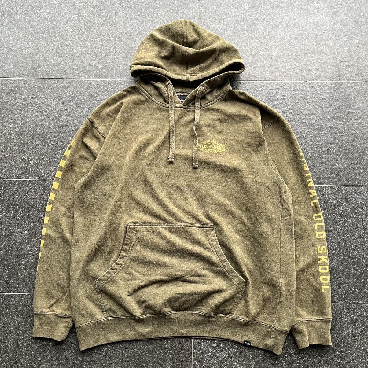 Vans Off The Wall Olive Green Hoodie