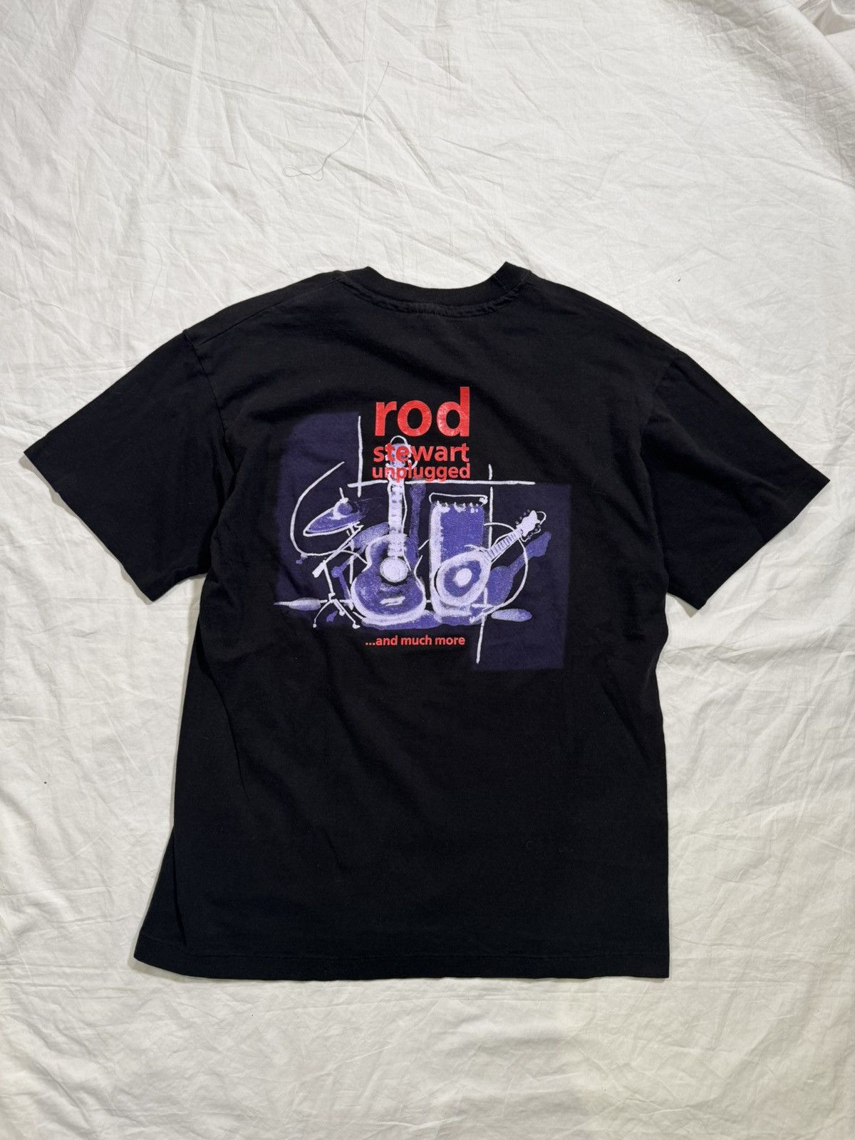 Band Tees Vintage 90s Rod Stewart MTV Unplugged Band Tee Size US L / EU 52-54 / 3 - 4 Thumbnail