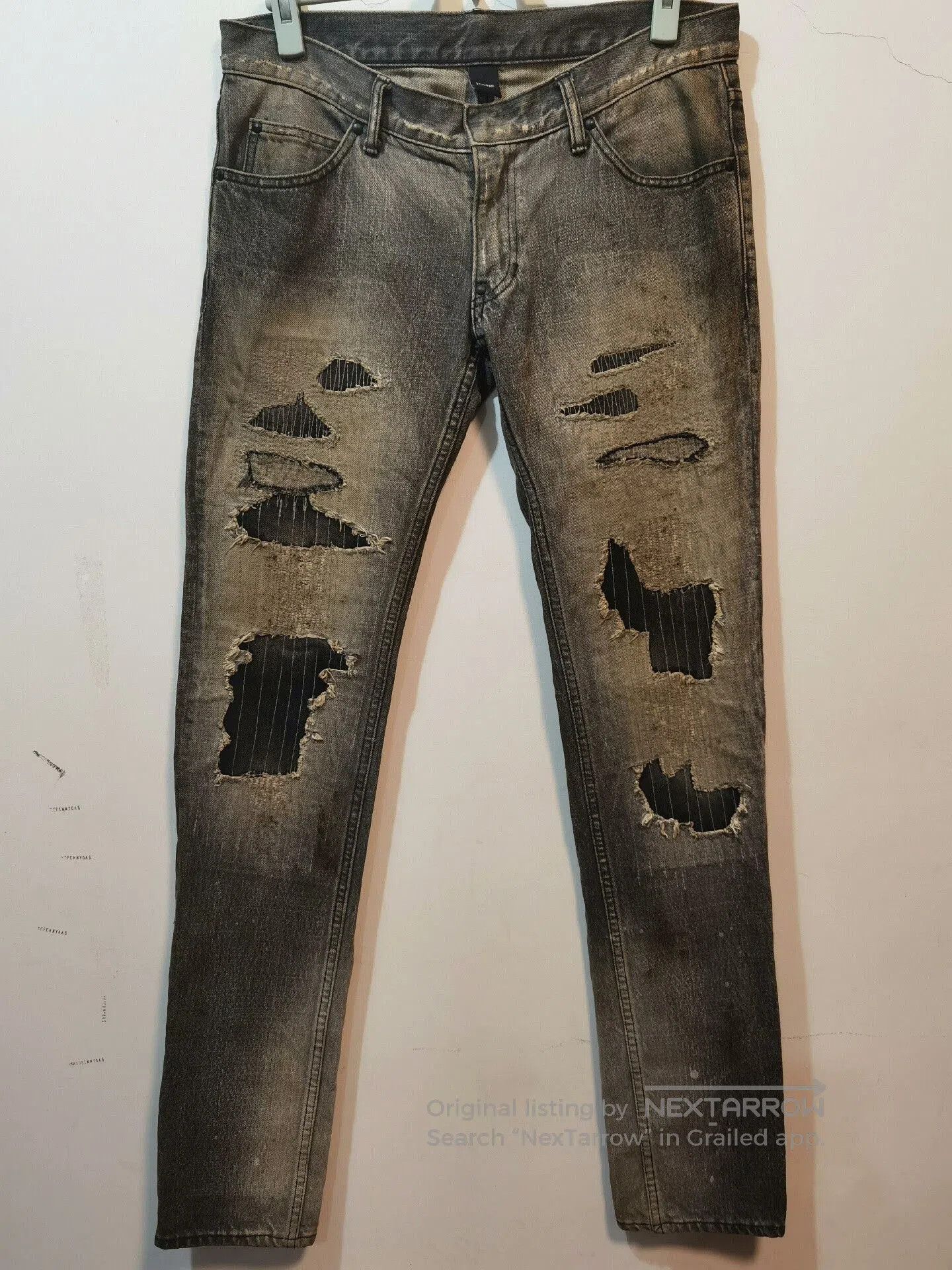 Number (N)ine stylish distressed denim pants from number nine. Size US 40 / EU 56 - 1 Thumbnail