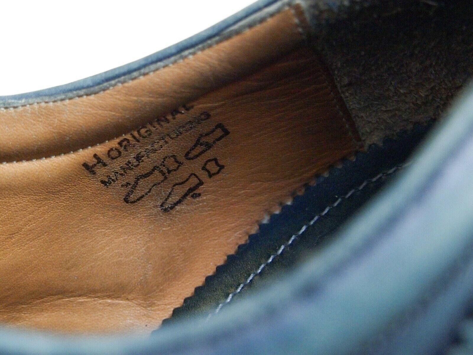 Designer Harris Firenze Lug Sole Brogues Blue Leather Mens EU 41 US 8 Size US 8 / EU 41 - 9 Thumbnail