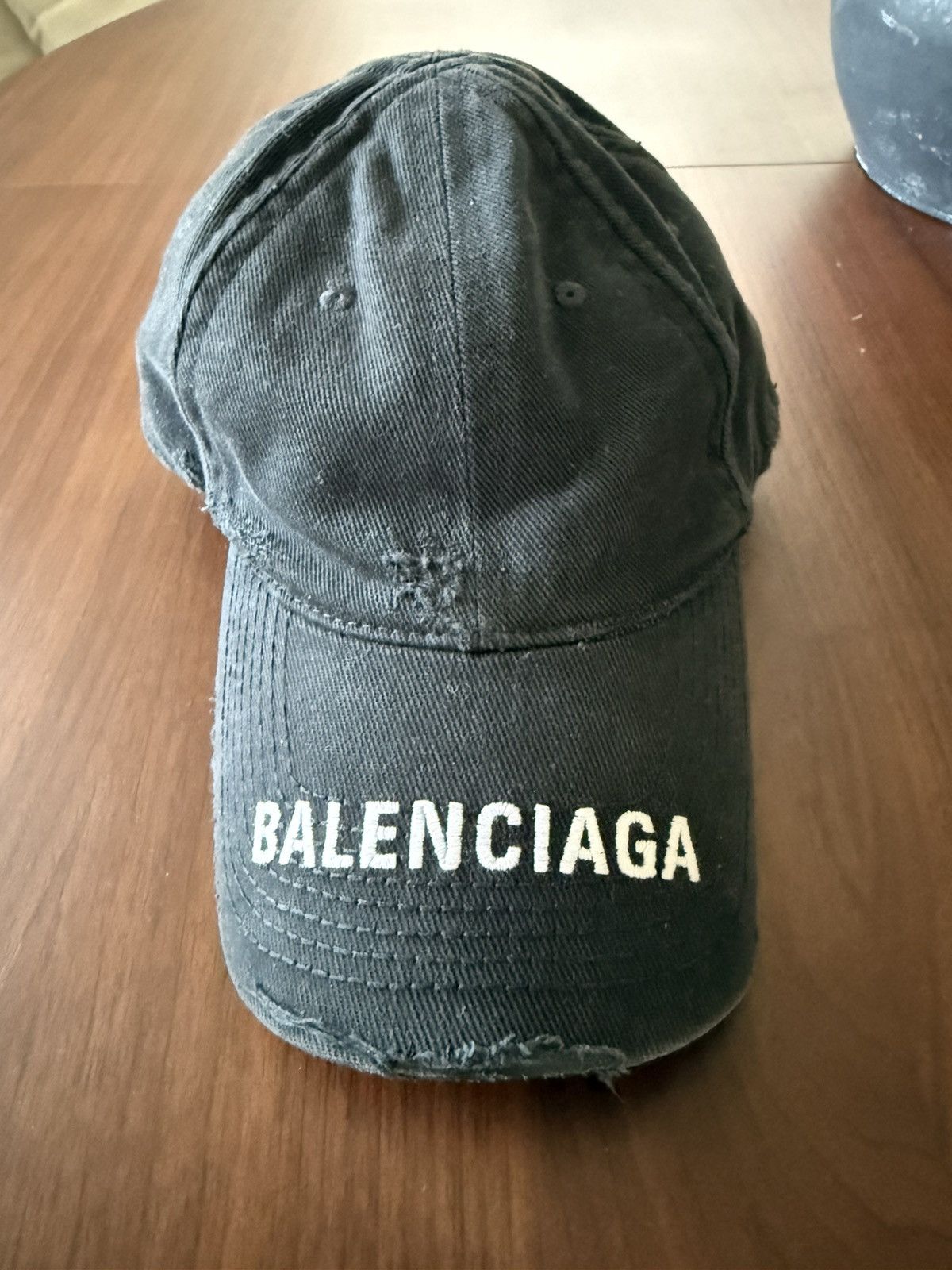 Balenciaga Balenciaga Script Distressed Cap Size ONE SIZE - 1 Thumbnail