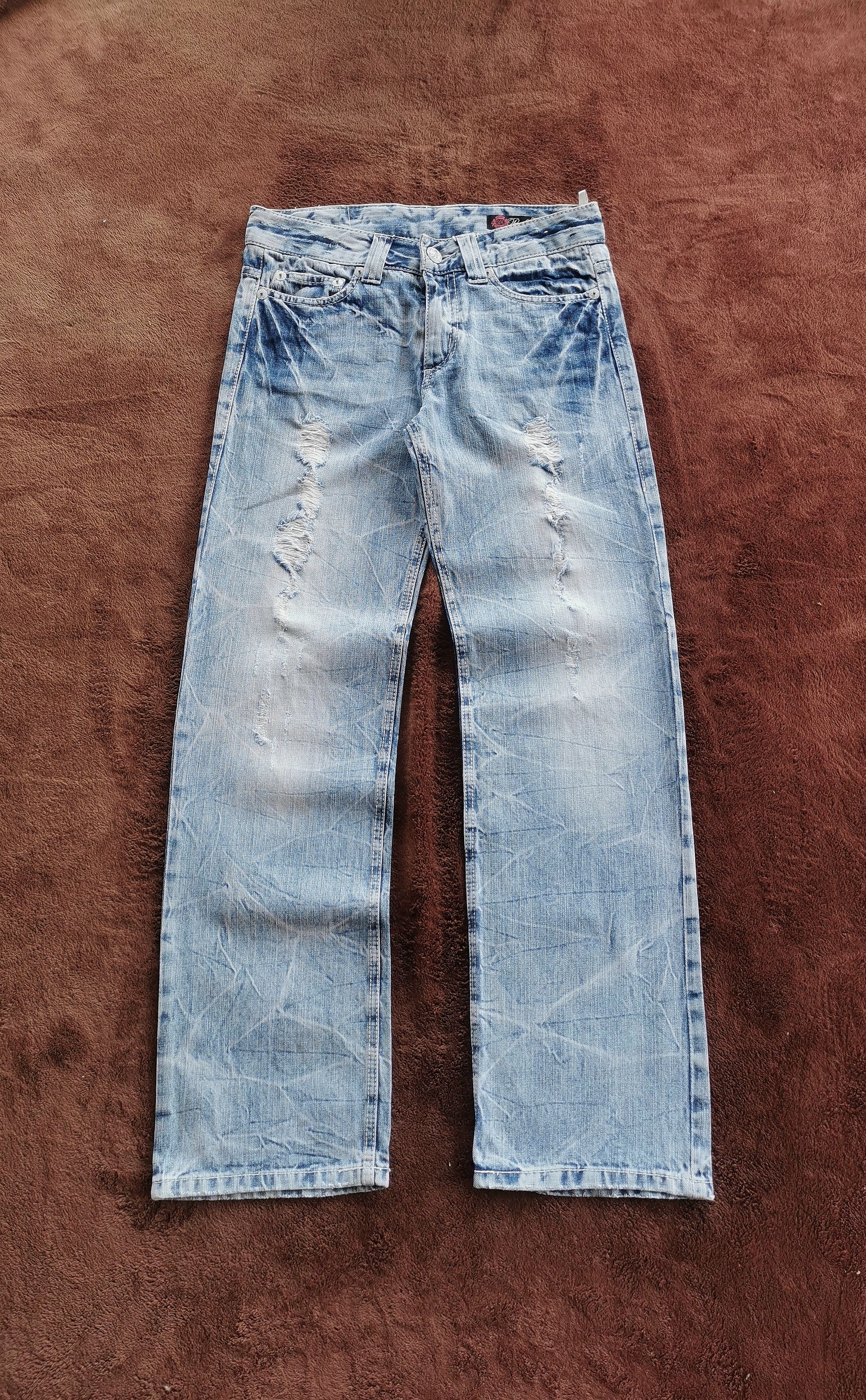 Japanese Brand Avantgarde Oririns Distressed Details Denim Jeans 30'x30.5 Size US 30 / EU 46 - 1 Thumbnail