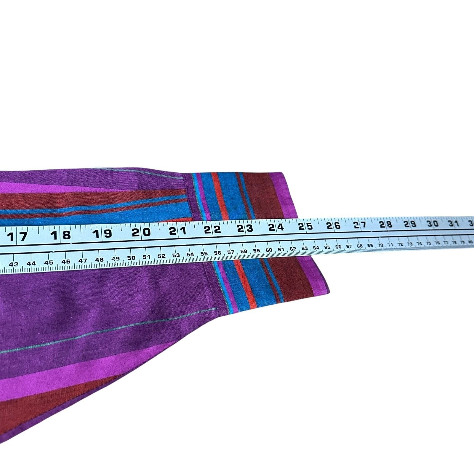 Wrangler Vintage Wrangler Western Shirt Men's 17 Purple Pink Blue Red Size US XL / EU 56 / 4 - 10 Thumbnail