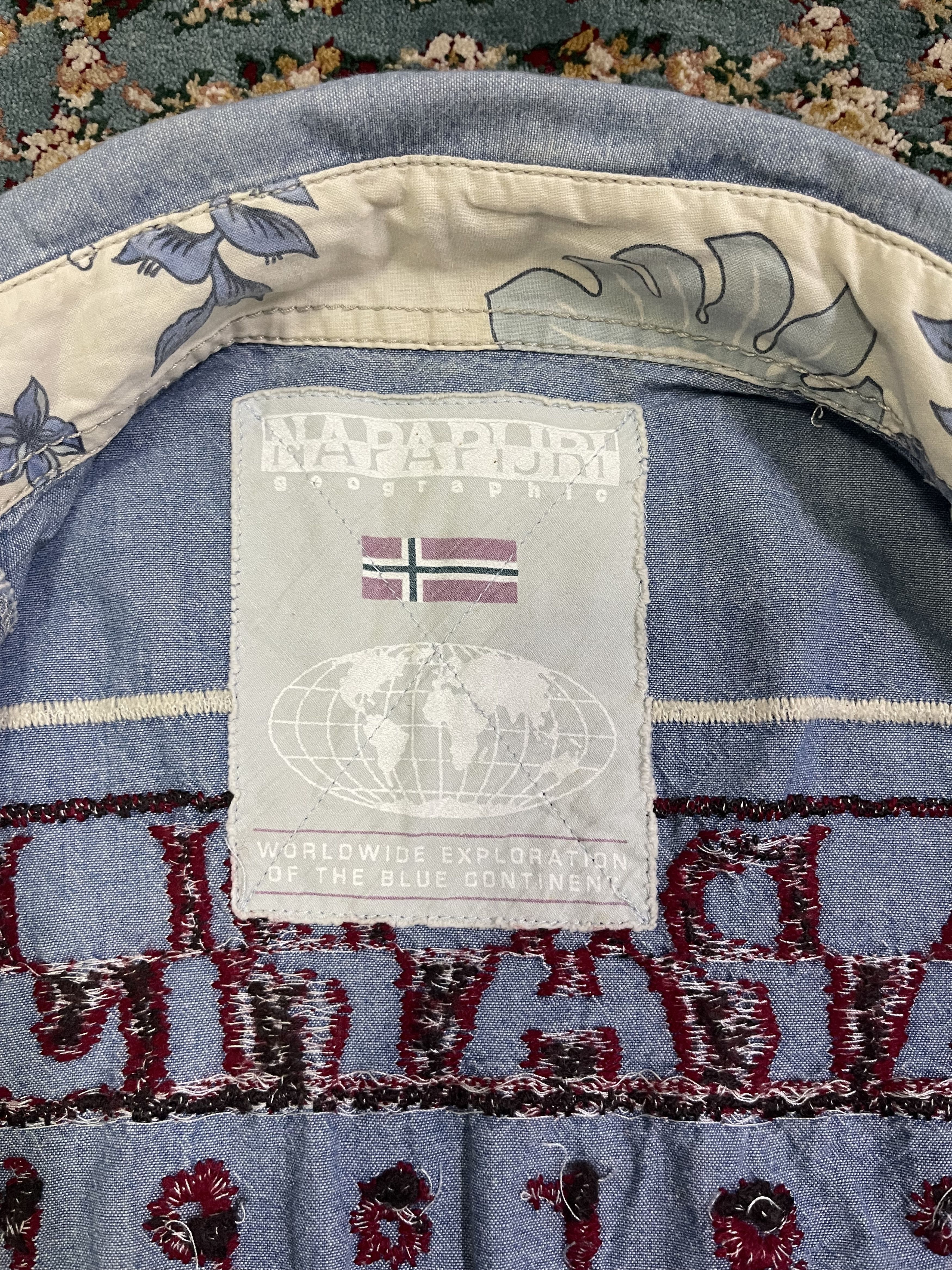 Napapijri Napapijri Chambray Oxford JBA Style Embroidery Logo Size US L / EU 52-54 / 3 - 9 Thumbnail