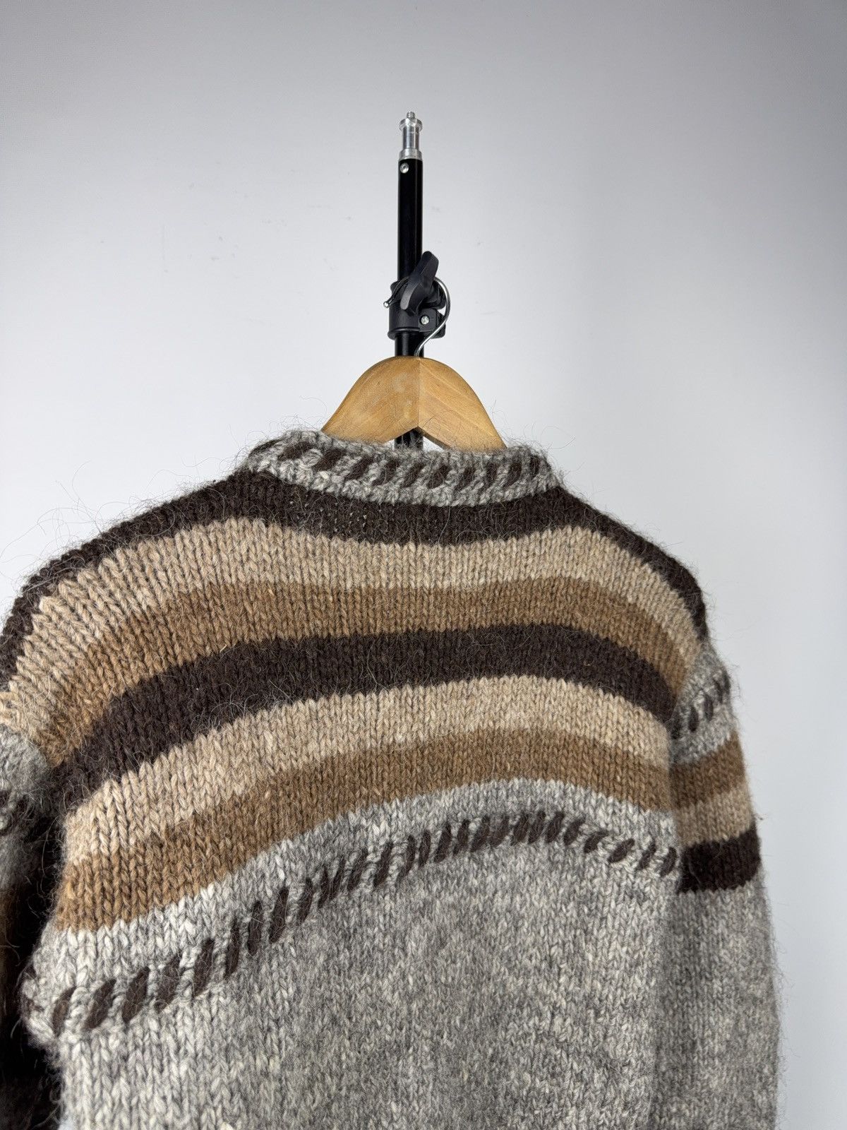 Japanese Brand Retro Vntg 90s Norwegian Hand Knit Wool Cardigan Dale Style Size S / US 4 / IT 40 - 9 Thumbnail