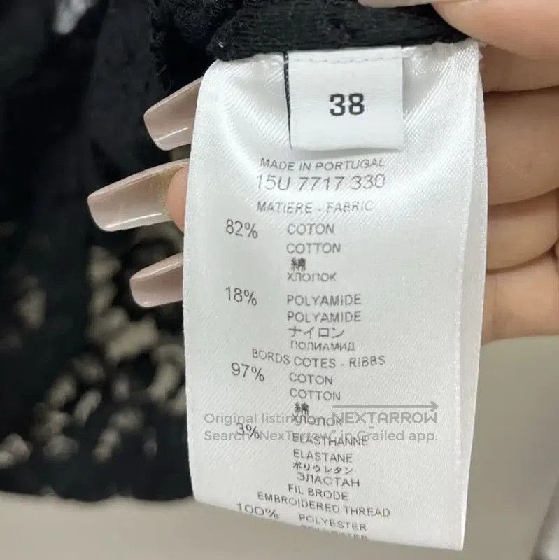 Givenchy Givenchy Black Lace T-Shirt with White Text . Size M / US 6-8 / IT 42-44 - 4 Thumbnail