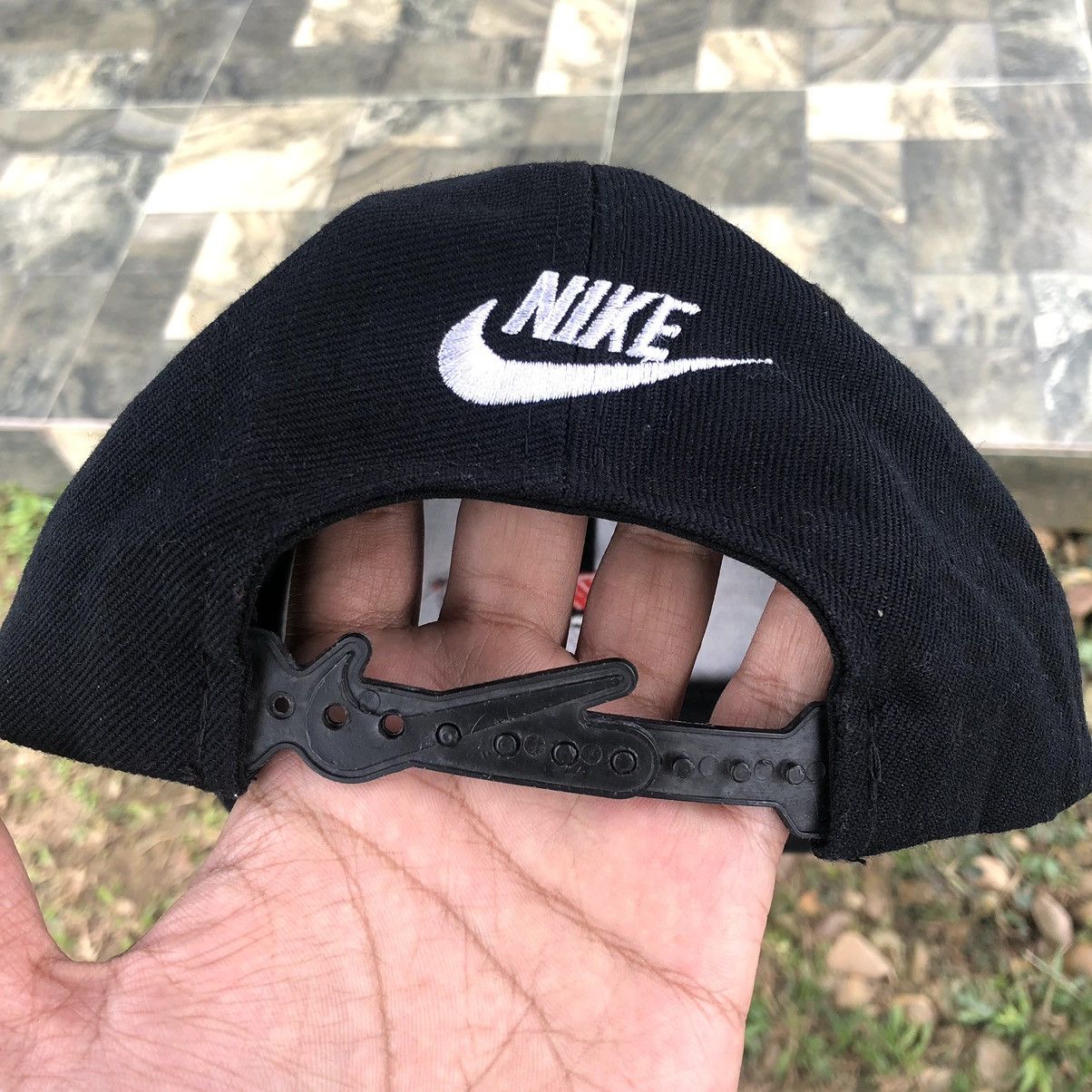 Nike Vintage 90s Nike Rare Big Logo Cap Size ONE SIZE - 4 Thumbnail
