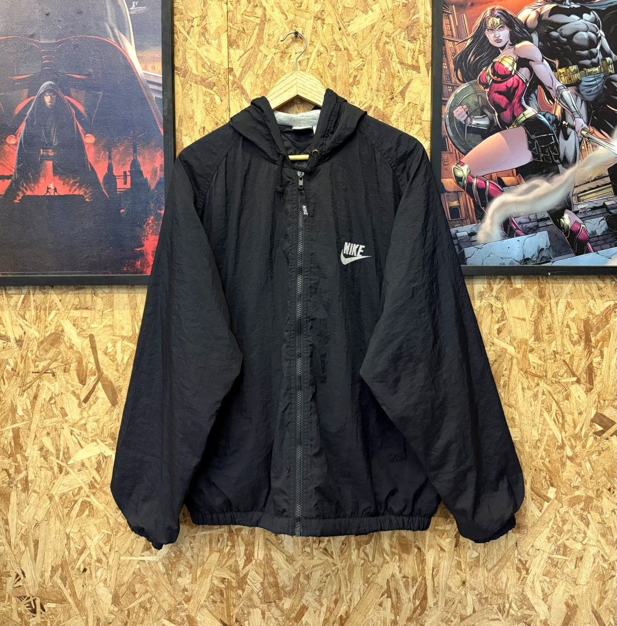 Nike Vintage Nike Swoosh Windbreaker Jacket 🔥 Size US XL / EU 56 / 4 - 3 Thumbnail