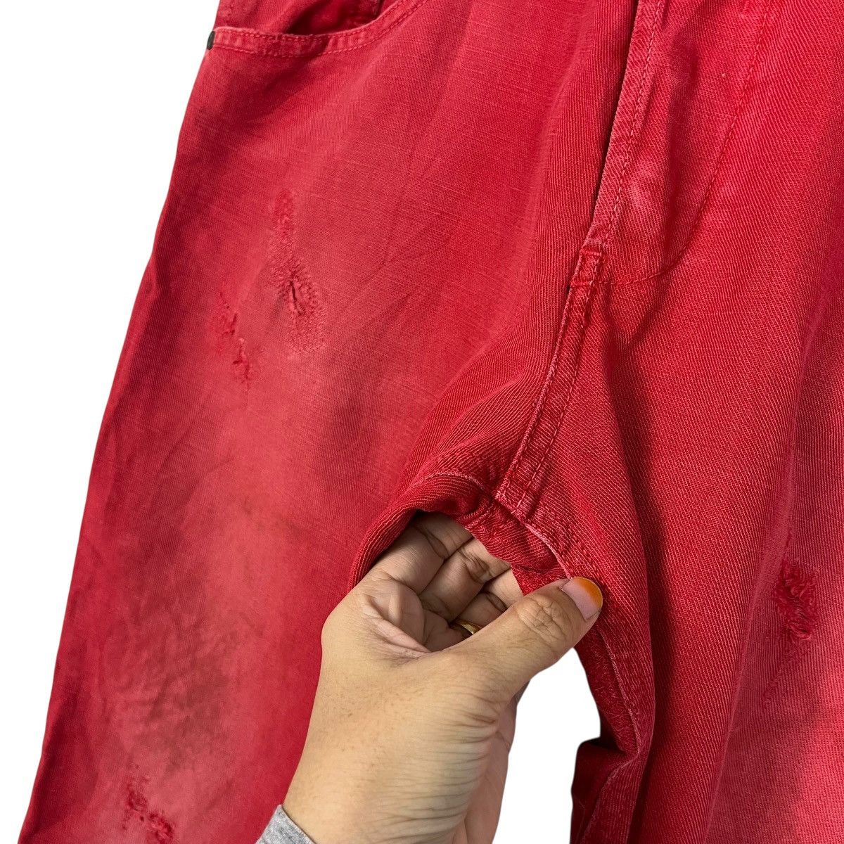Diesel Vintage Diesel Italian Designer Avant Garde Denim Jeans Size US 34 / EU 50 - 16 Thumbnail