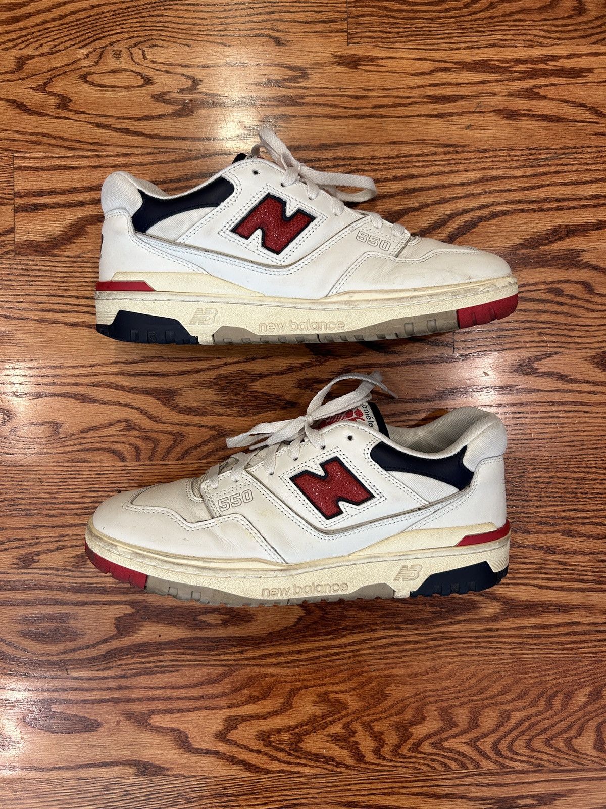 Aime Leon Dore × New Balance New Balance 550 Aime Leon Dore White Navy Red Size US 11 / EU 44 - 1 Thumbnail