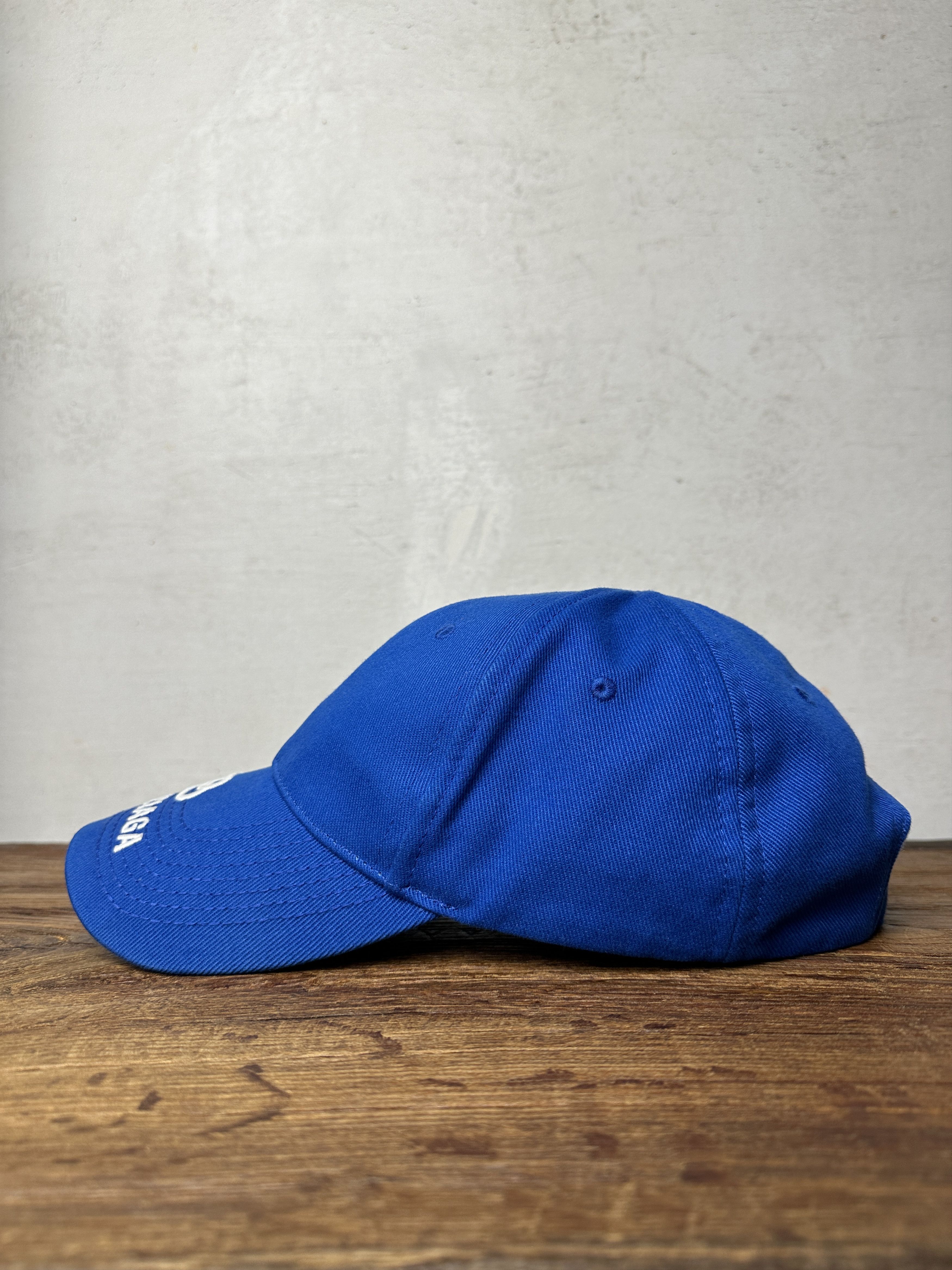 Balenciaga Balenciaga Embroidered Blue Logo Cap Size ONE SIZE - 2 Thumbnail