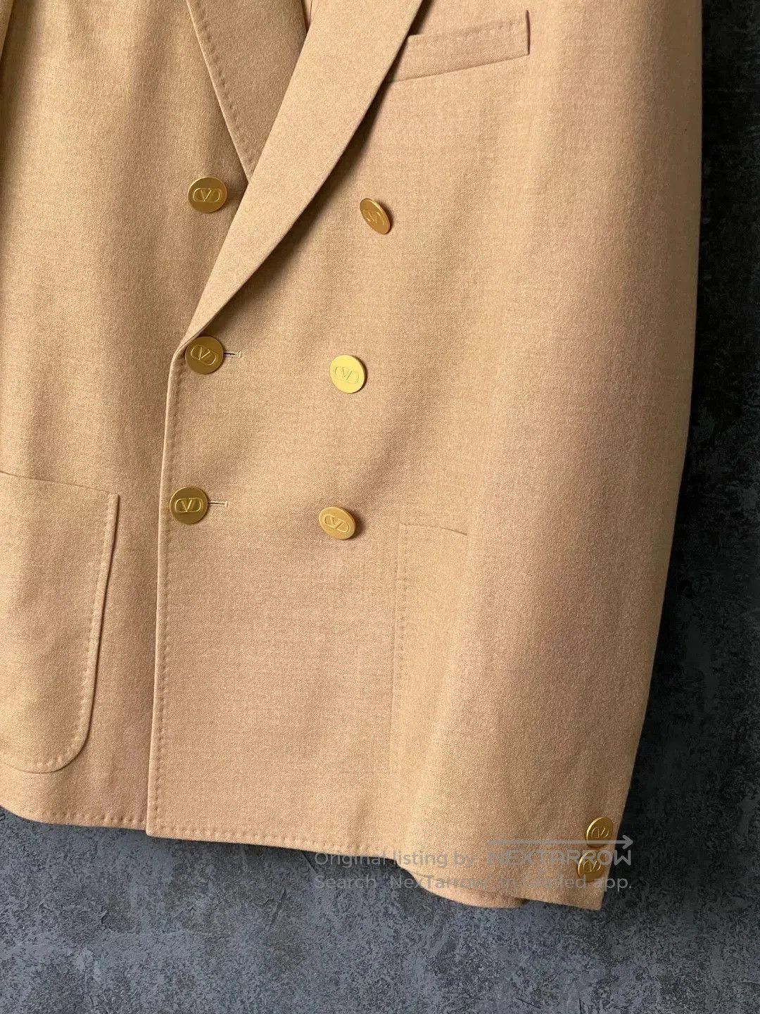 Valentino VALENTINO Camel Wool Casual Blazer. Size US S / EU 44-46 / 1 - 6 Thumbnail