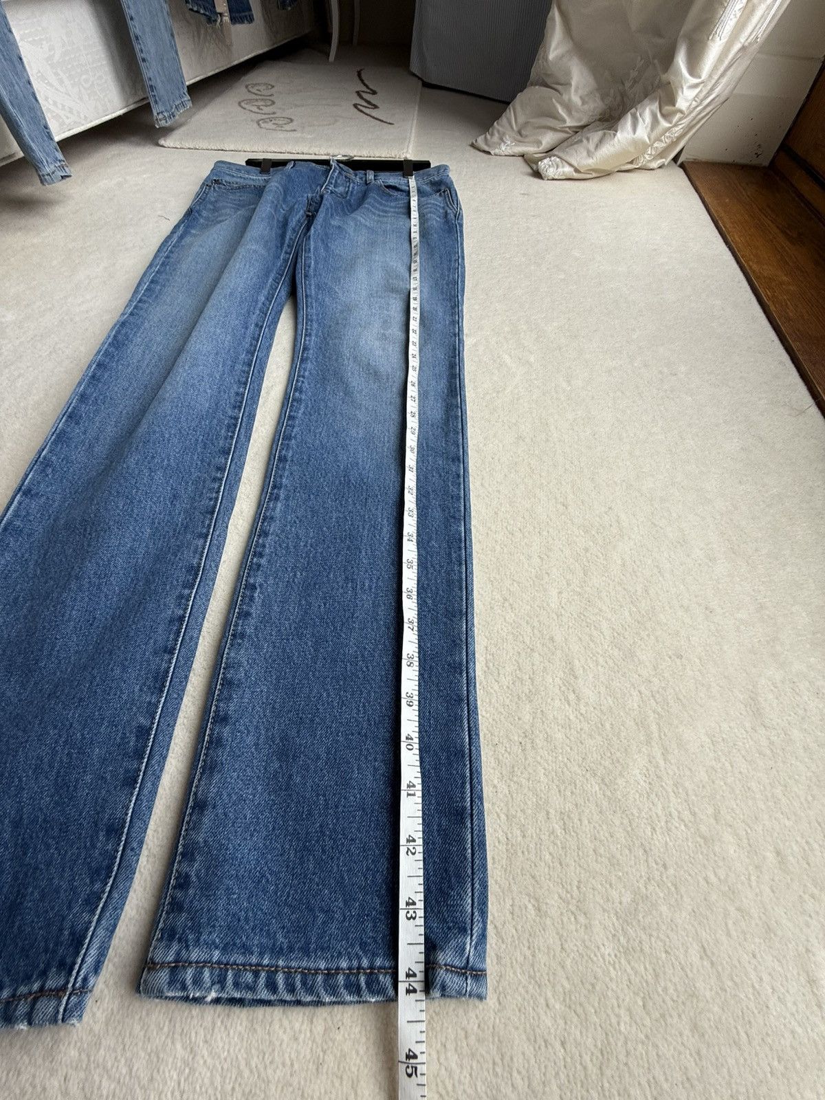 Saint Laurent Paris SS18 Saint Laurent logo script denim jeans 31 grail D02 Size US 31 - 11 Thumbnail
