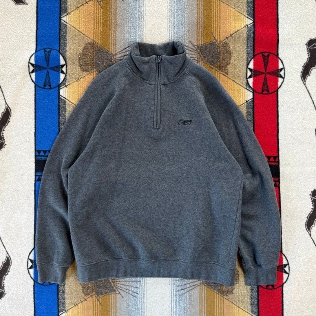 Reebok VINTAGE Reebok Sweatshirt 1/4 Zip Pullover Size L Dark Gray Men Measurements 90s Size US L / EU 52-54 / 3 - 2 Thumbnail