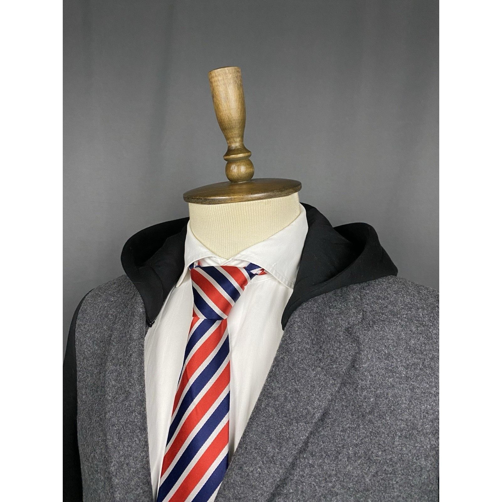 Neil Barrett Neil Barett Men's Gray Hooded Blazer Jacket Size 50 Size US M / EU 48-50 / 2 - 6 Thumbnail