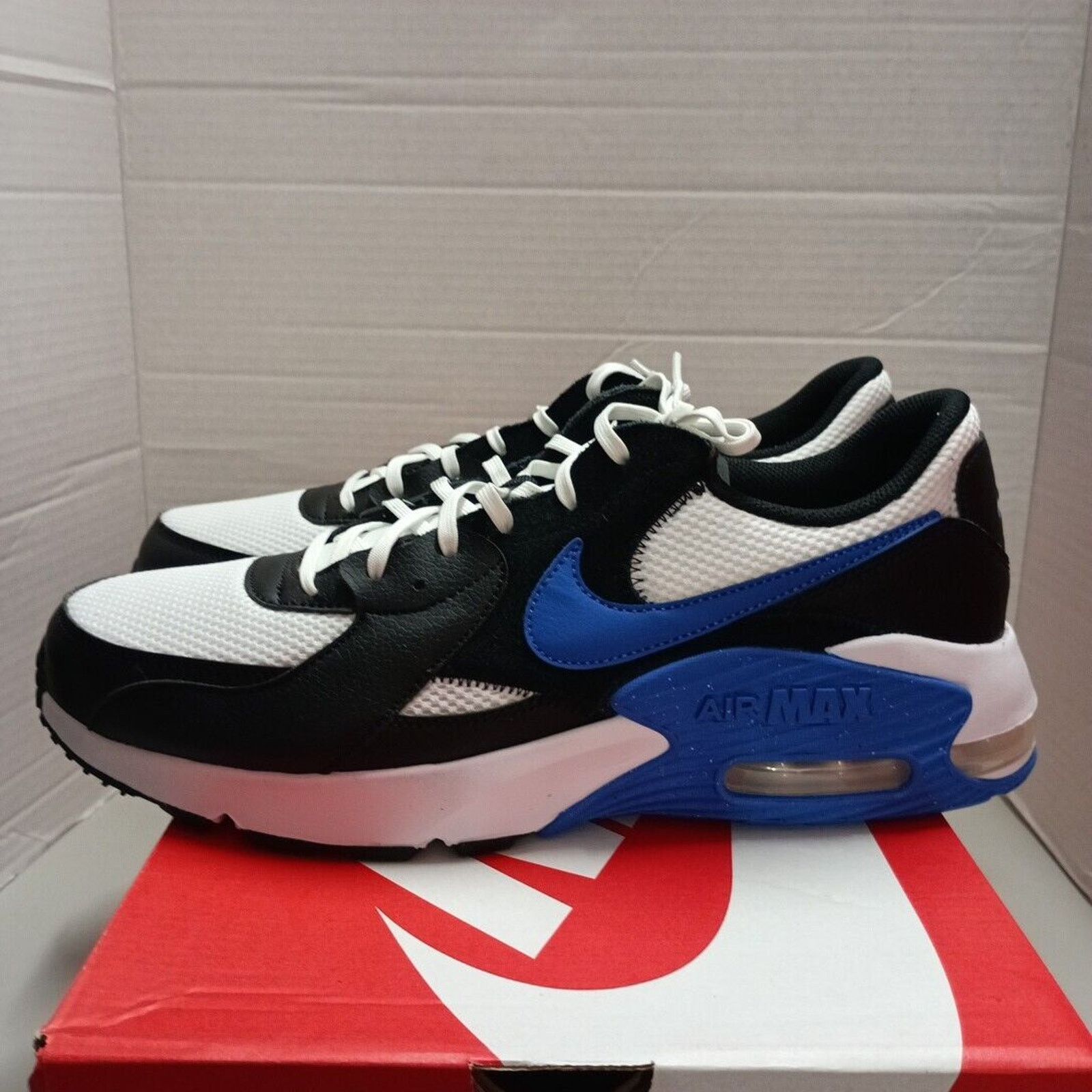 Nike Nike Men's 13 Air Max Excee Black Game Royal White Shoes Size US 13 / EU 46 - 4 Thumbnail