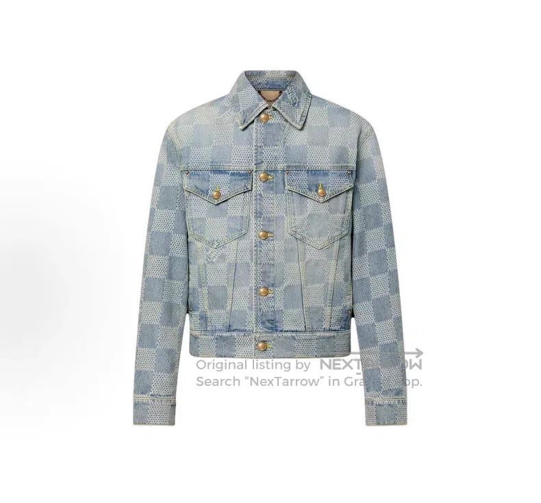 Louis Vuitton Louis Vuitton Feidun Checker Denim Jacket Size US M / EU 48-50 / 2 - 1 Thumbnail