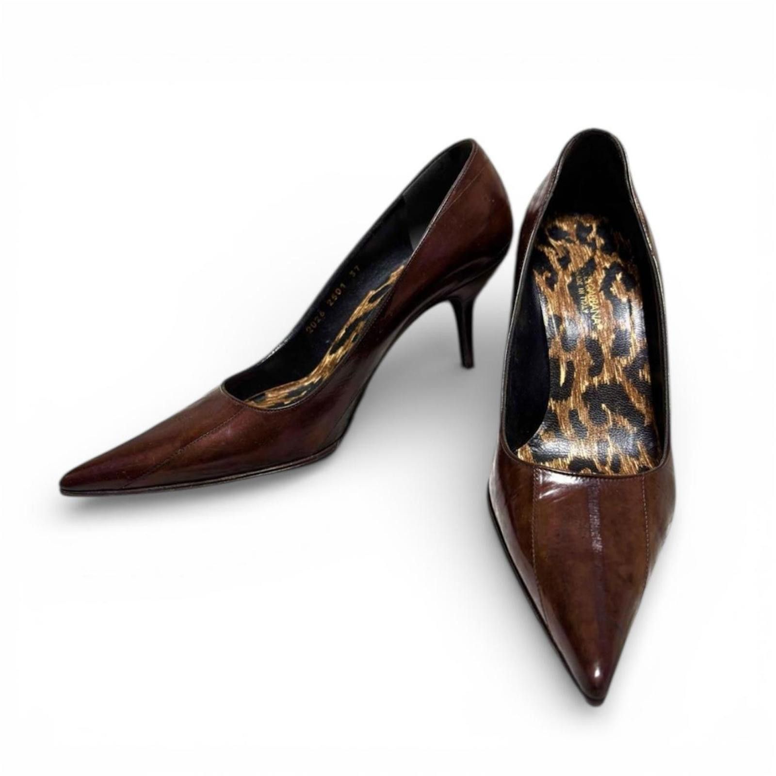 Dolce & Gabbana Dolce&Gabbana authentic vintage grunge leopard high heels. Size US 6.5 / IT 36.5 - 1 Thumbnail