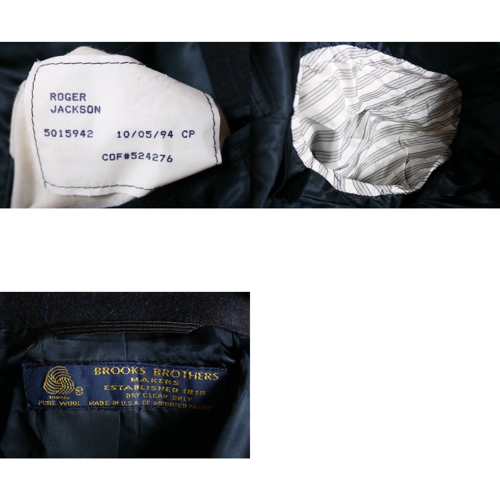 Brooks Brothers VINTAGE Brooks Brothers Sport Coat Three-Button Single-Breasted Wool Blue 46R Mens Size US S / EU 44-46 / 1 - 8 Thumbnail