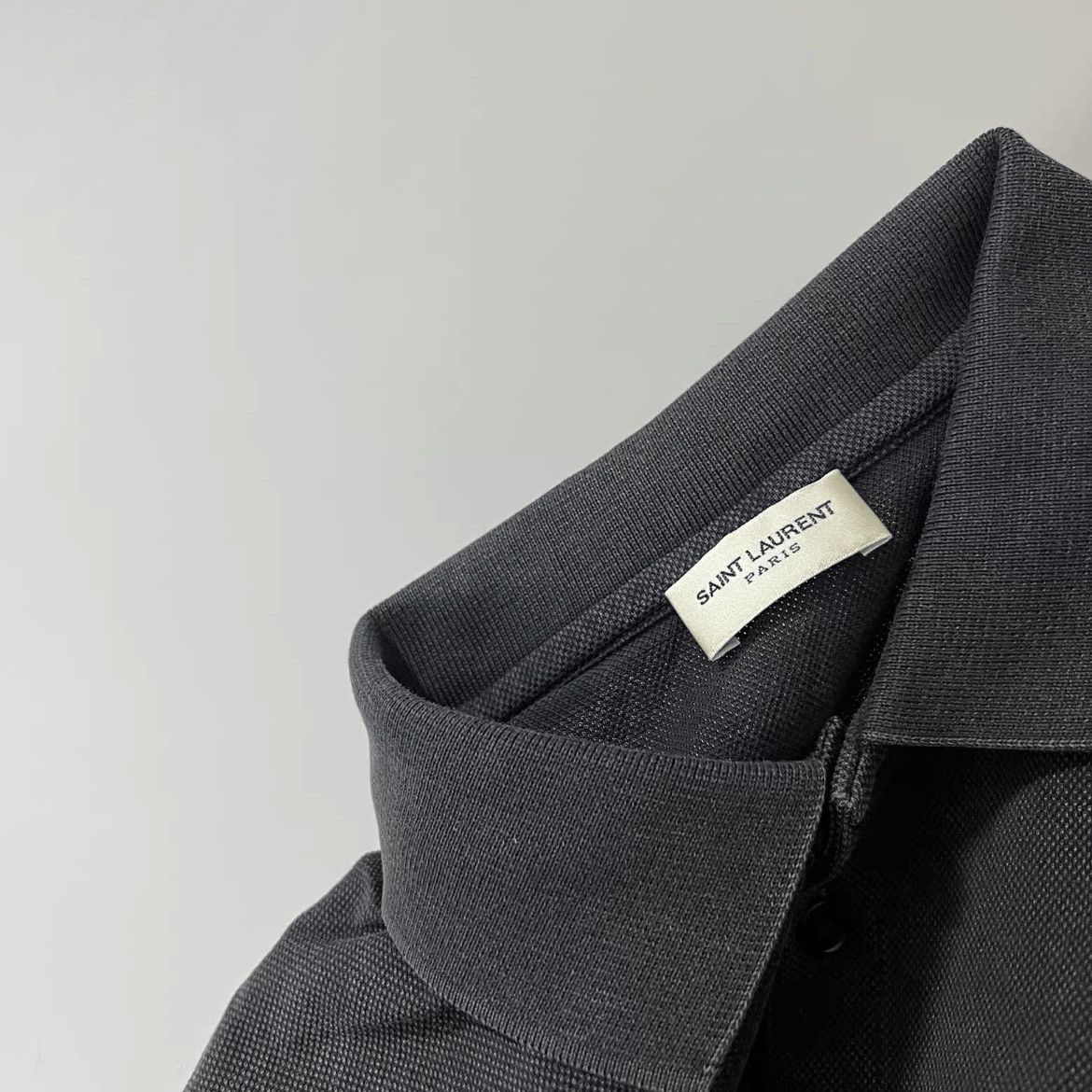 Saint Laurent Paris Saint Laurent Paris Logo Patch Polo-2508 Size US S / EU 44-46 / 1 - 5 Thumbnail