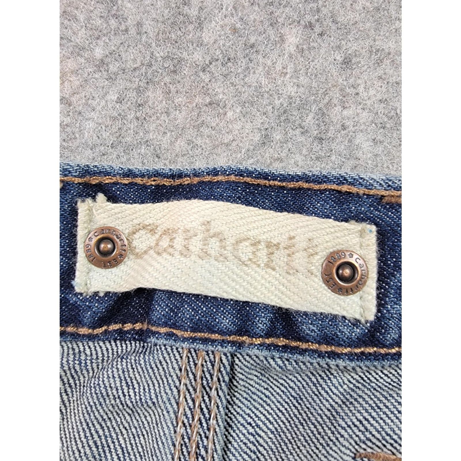 Carhartt Carhartt Jeans Mens 36x30 Blue Dungarees Fit Utility Carpenter Work Denim B223 Jeans Size US 36 / EU 52 - 6 Thumbnail
