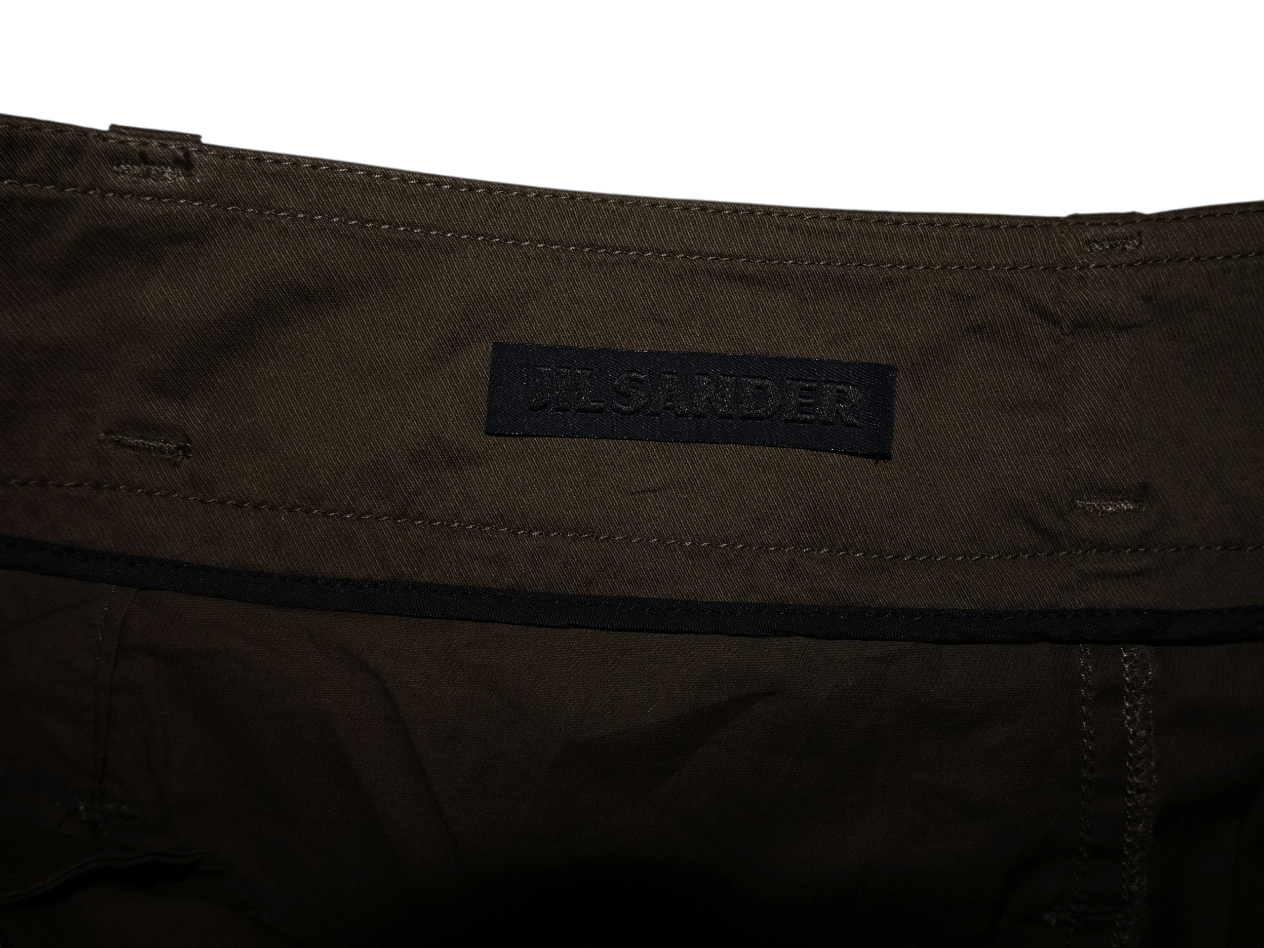 Jil Sander JIL SANDER A-LINE COTTON SKIRT Size 26" / US 2 / IT 38 - 4 Thumbnail