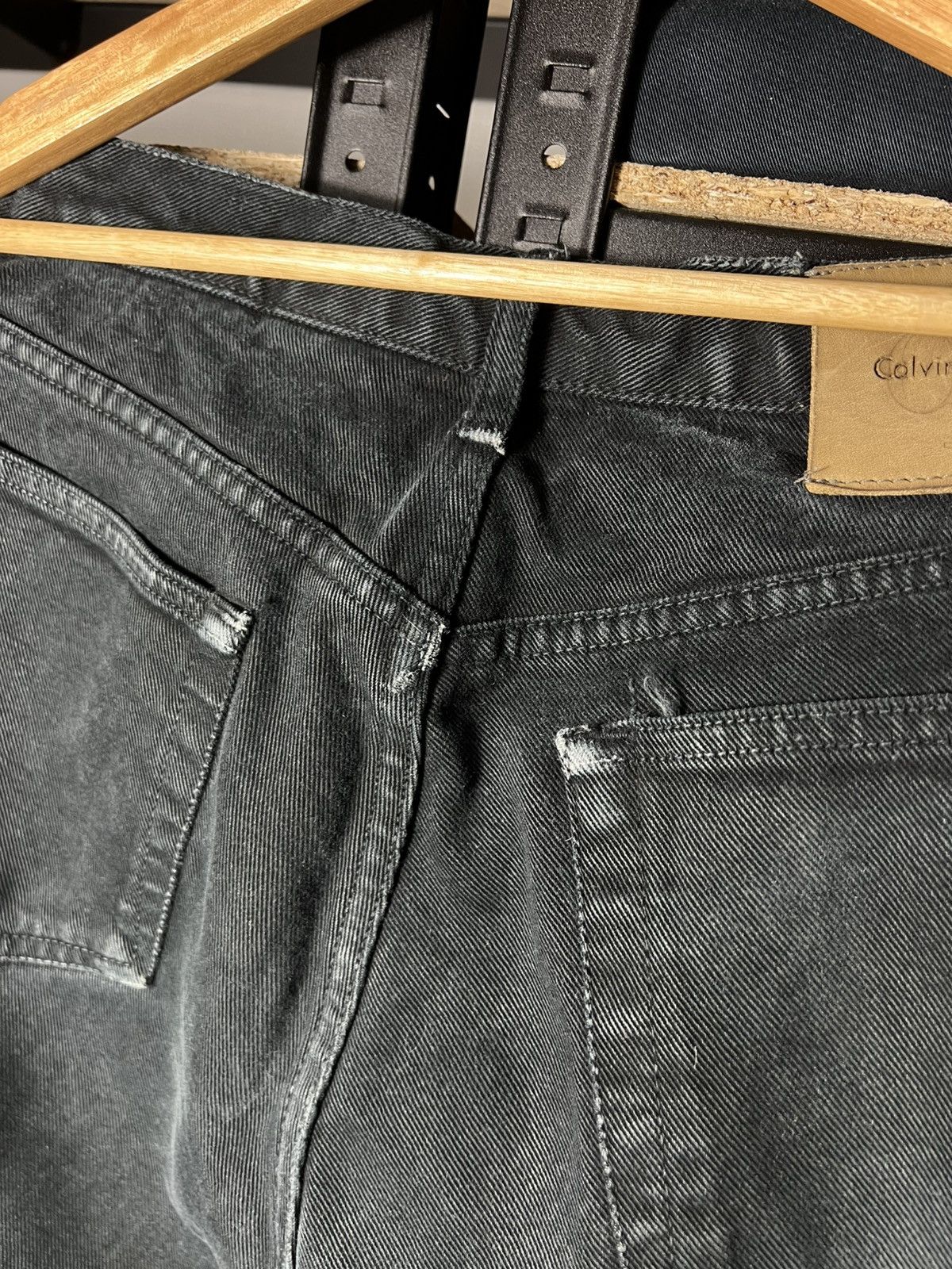 Calvin Klein Calvin Klein Jeans Men’s Vintage Black Denim Pants Easy Fit Size US 32 / EU 48 - 4 Thumbnail