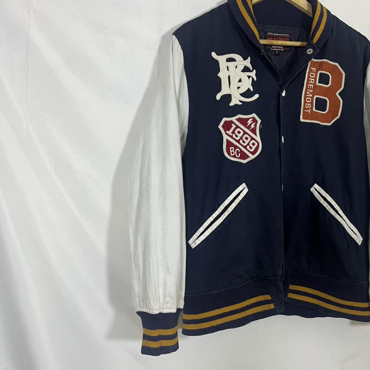 Vintage VTG BLUE CROSS CLASSIC VARSITY LETTERMAN Size US L / EU 52-54 / 3 - 2 Thumbnail