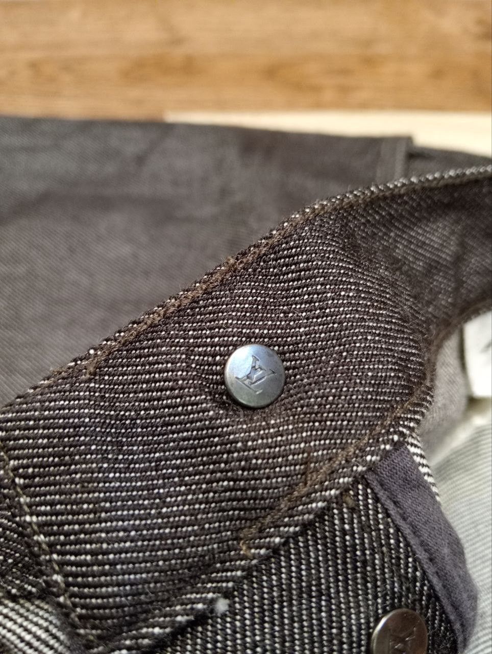 Louis Vuitton LUXURY LOUIS VUITTON COMBINE WOOL COTTON SELVEDGE PANTS Size US 34 / EU 50 - 9 Thumbnail