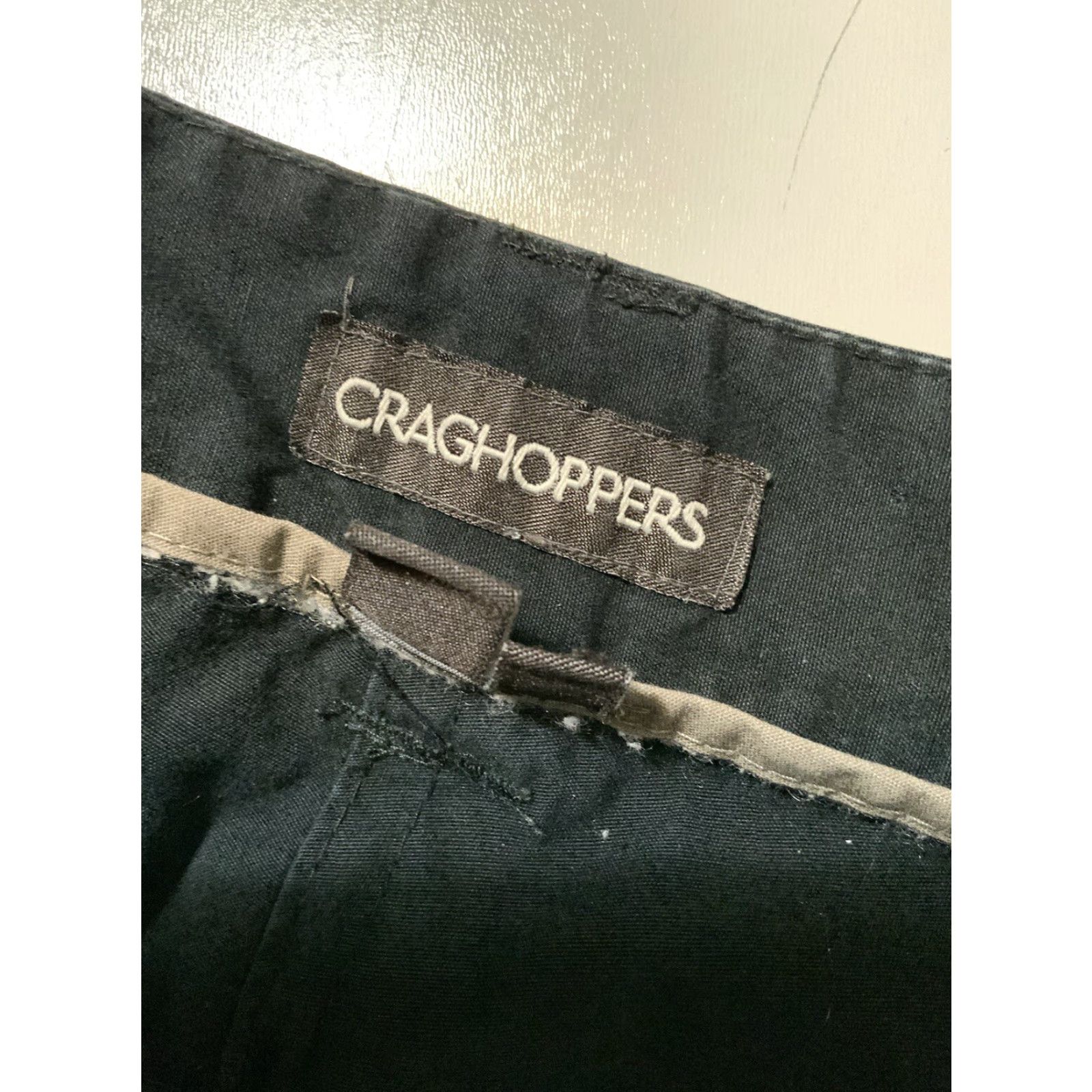 Vintage Craghoppers Kiwi Black Cargo Utility Pants Sz. S Men Classic Inseam 29 in Cargo Style Kang? (Wait) Size US 29 - 4 Thumbnail