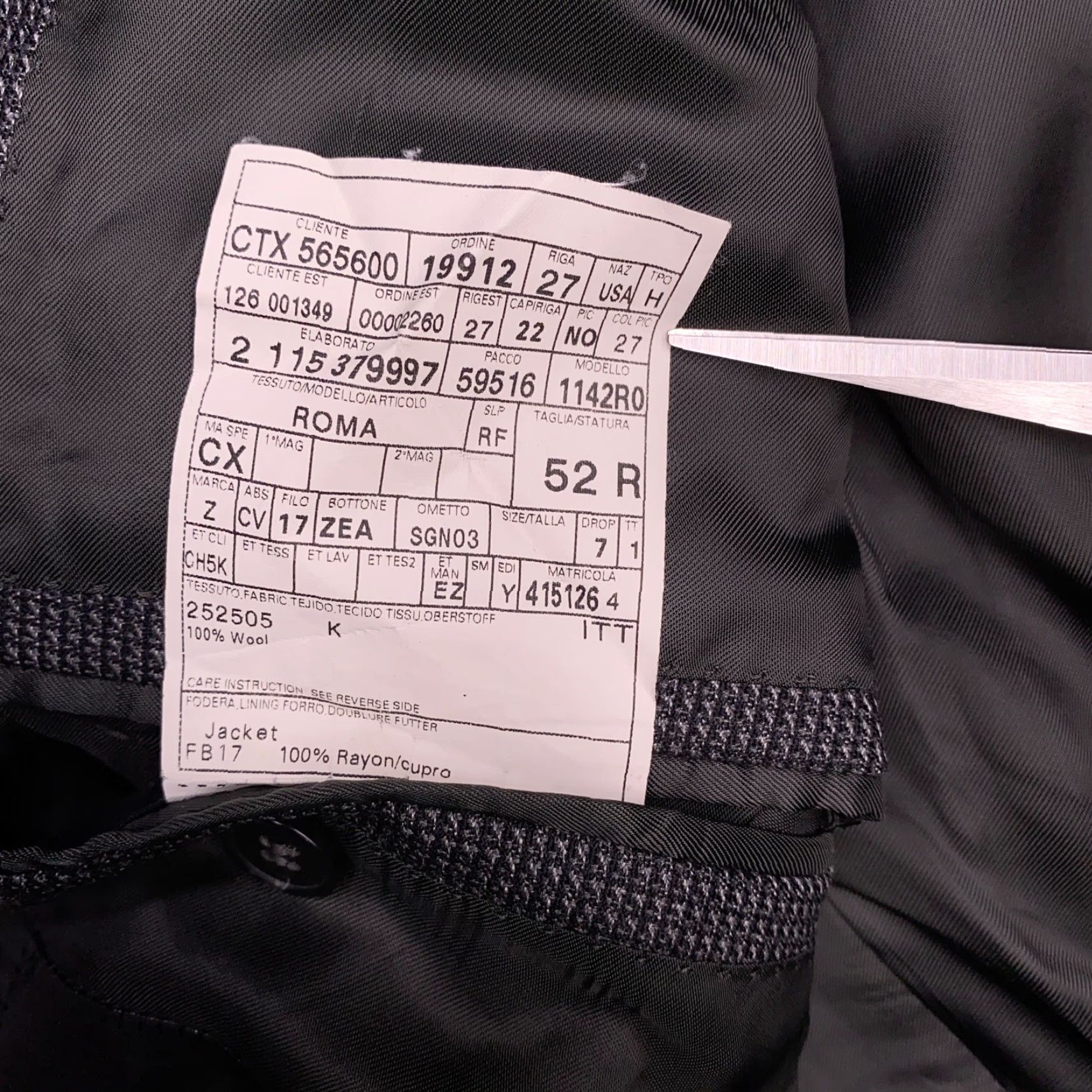 Ermenegildo Zegna Ermenegildo Zegna Trofeo Gray Wool Blazer Suit Jacket 42R Size 42R - 7 Thumbnail