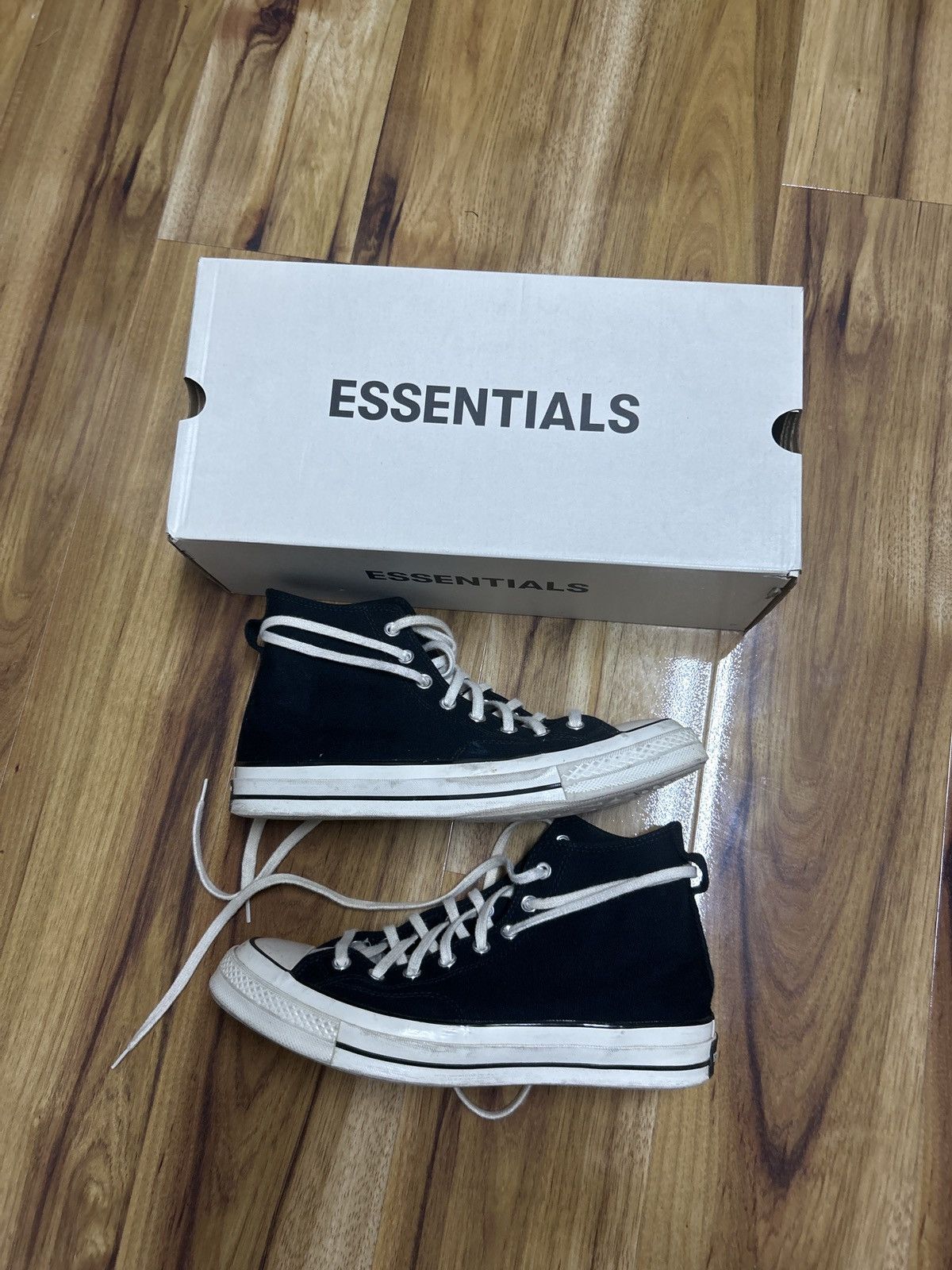 Converse Fear Of God Essentials X Chuck 70 High 'Black' | Grailed