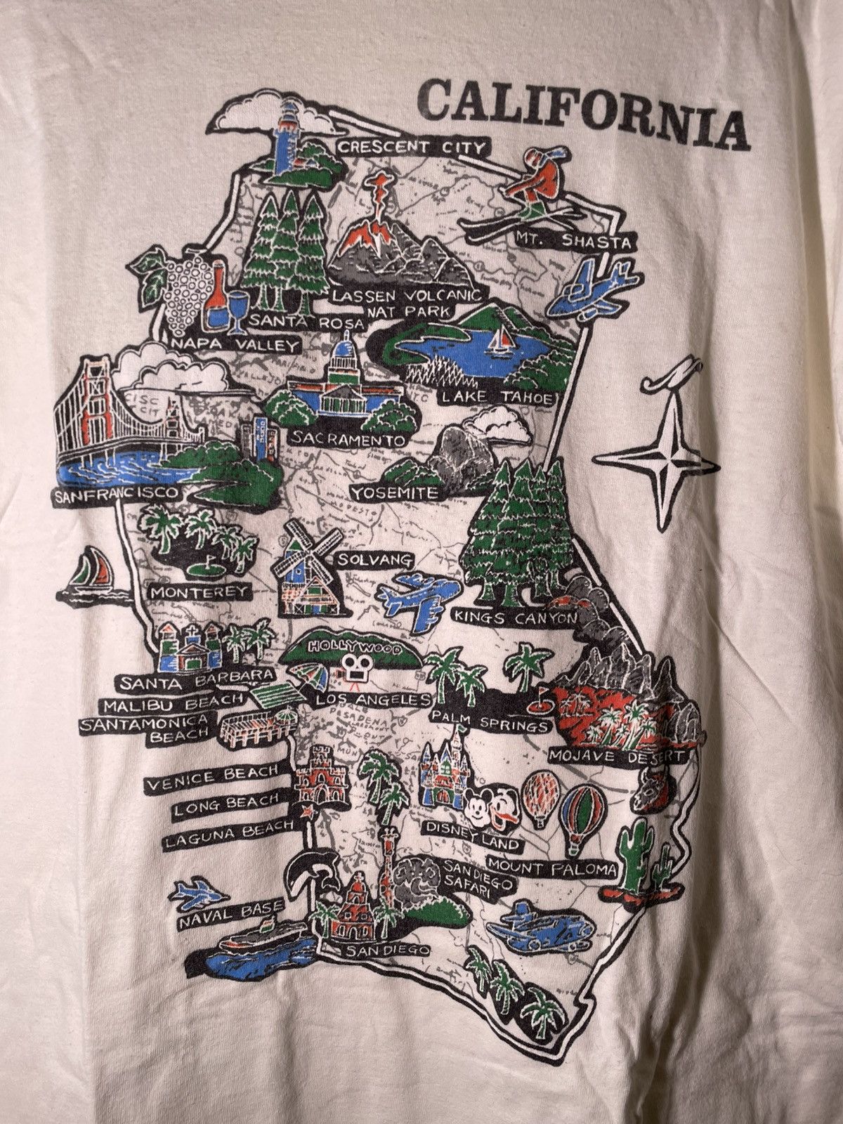 Vintage Y2K 2000’s 90’s VTG Vintage California Map Graphic T Shirt Size US M / EU 48-50 / 2 - 3 Thumbnail