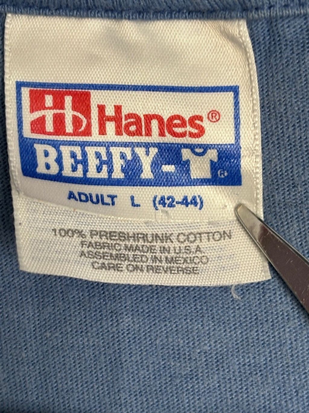 Hanes Men's Vintage 1996 Single Stitch Jose Cuervo T-Shirt Blue L Size US L / EU 52-54 / 3 - 8 Thumbnail