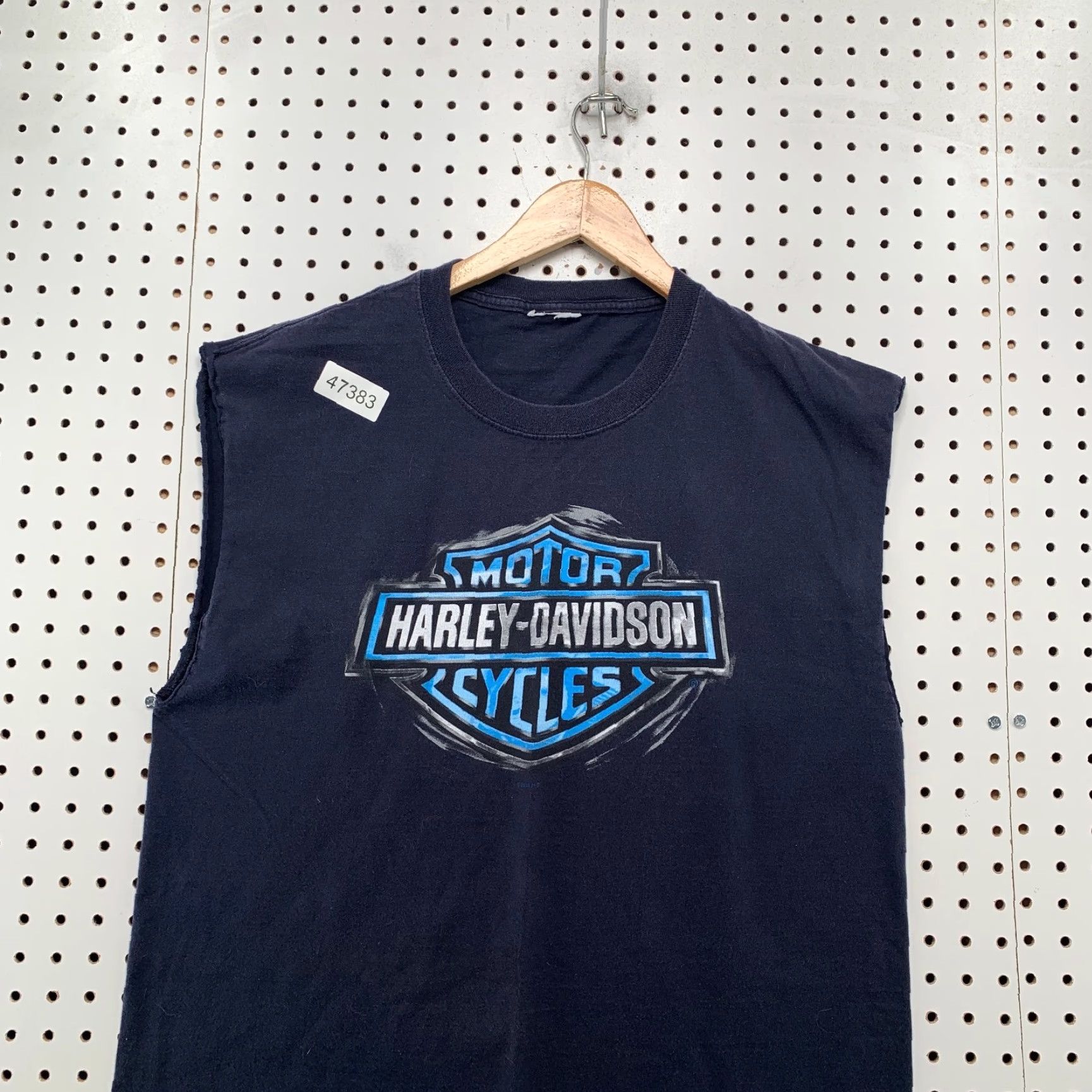 Harley Davidson Harley-Davidson Sleeveless T Shirt Mens Large Blue Tennessee Memphis Size US L / EU 52-54 / 3 - 4 Thumbnail