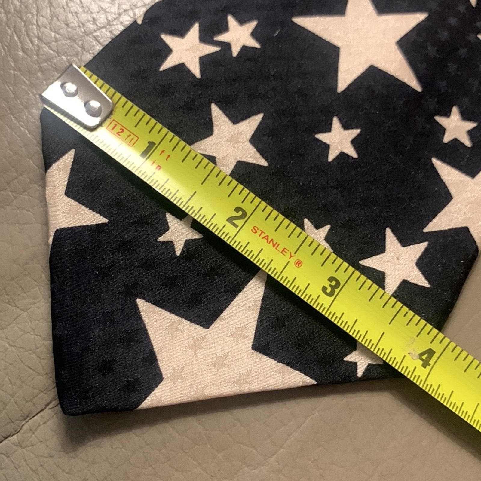 Perry Ellis 80’s Perry Ellis Portfolio bold graphic stars silk necktie Size ONE SIZE - 8 Thumbnail