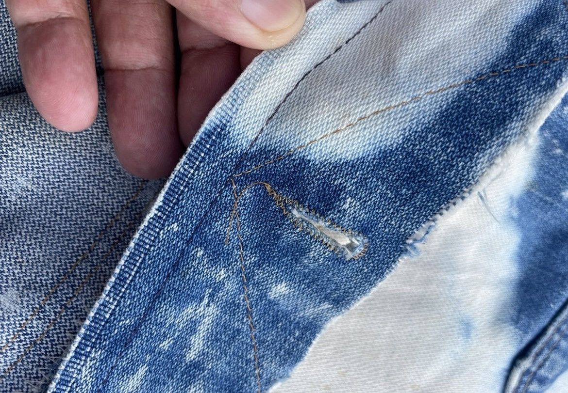 Vintage × Wrangler Wrangler Selvedge 70s/80s Destroy Sleeveless Spalsh Jacket Size US S / EU 44-46 / 1 - 24 Thumbnail