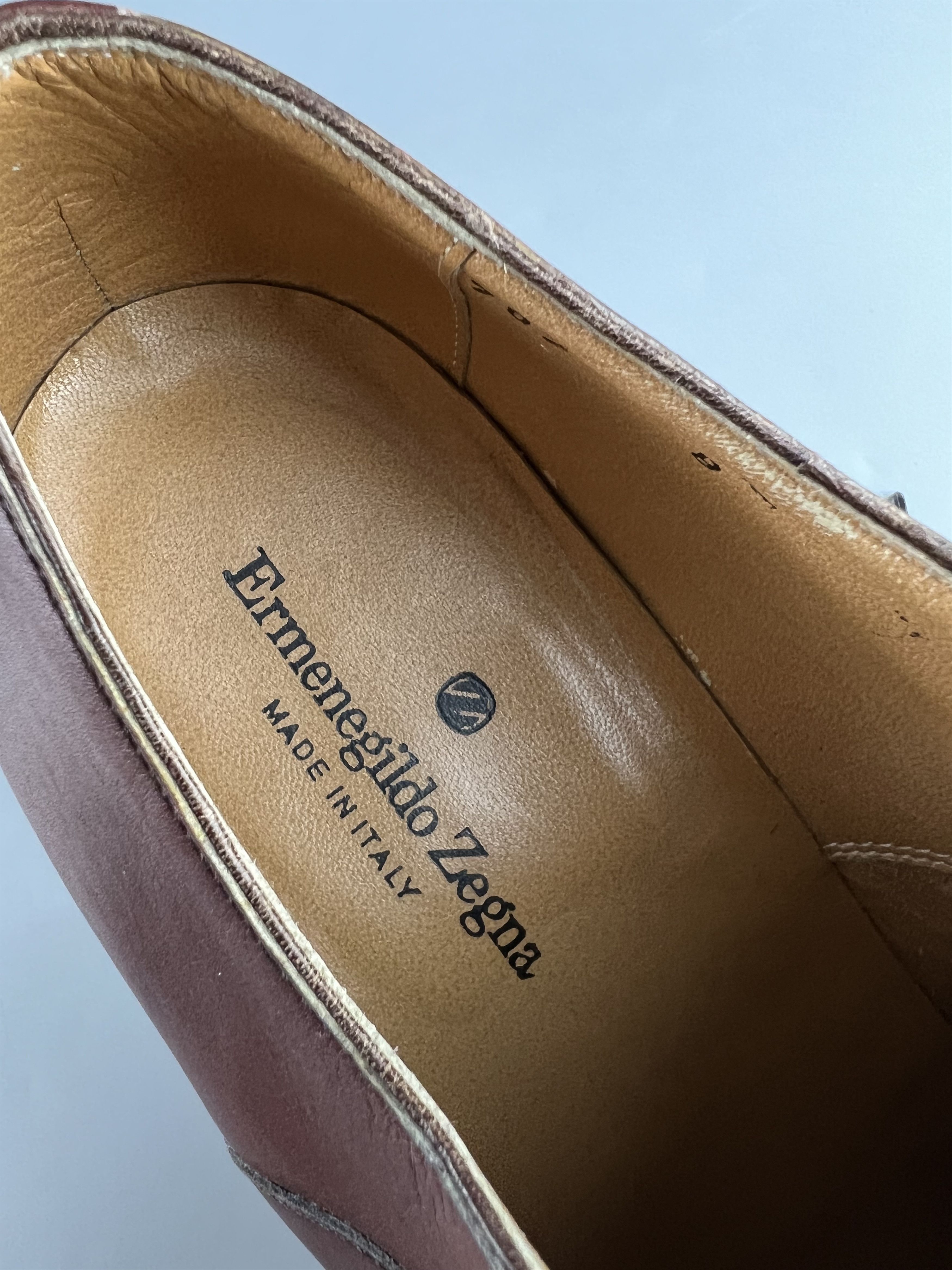 Ermenegildo Zegna Ermenegildo Zegna Brown Oxford Shoes Size US 9 / EU 42 - 8 Thumbnail
