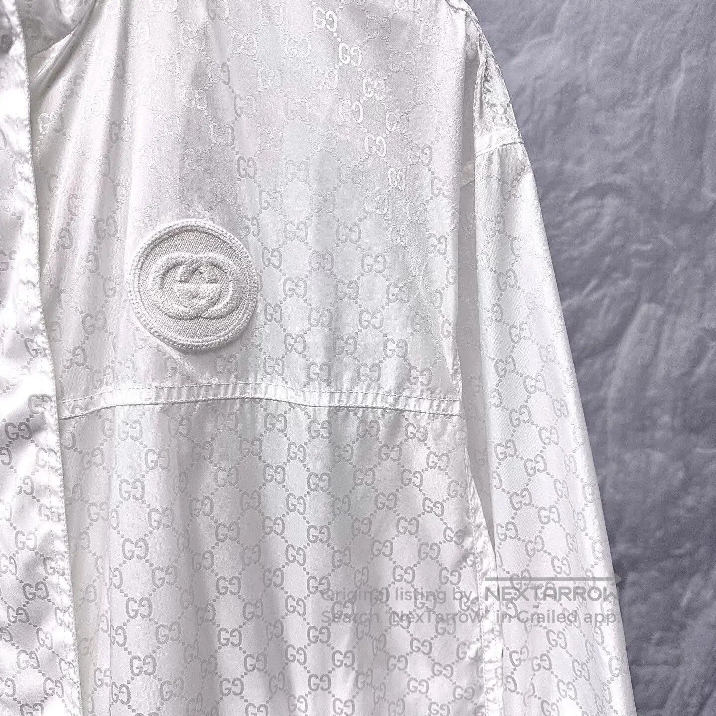 Gucci gucci white double g print hoodie jacket. Size M / US 6-8 / IT 42-44 - 3 Thumbnail