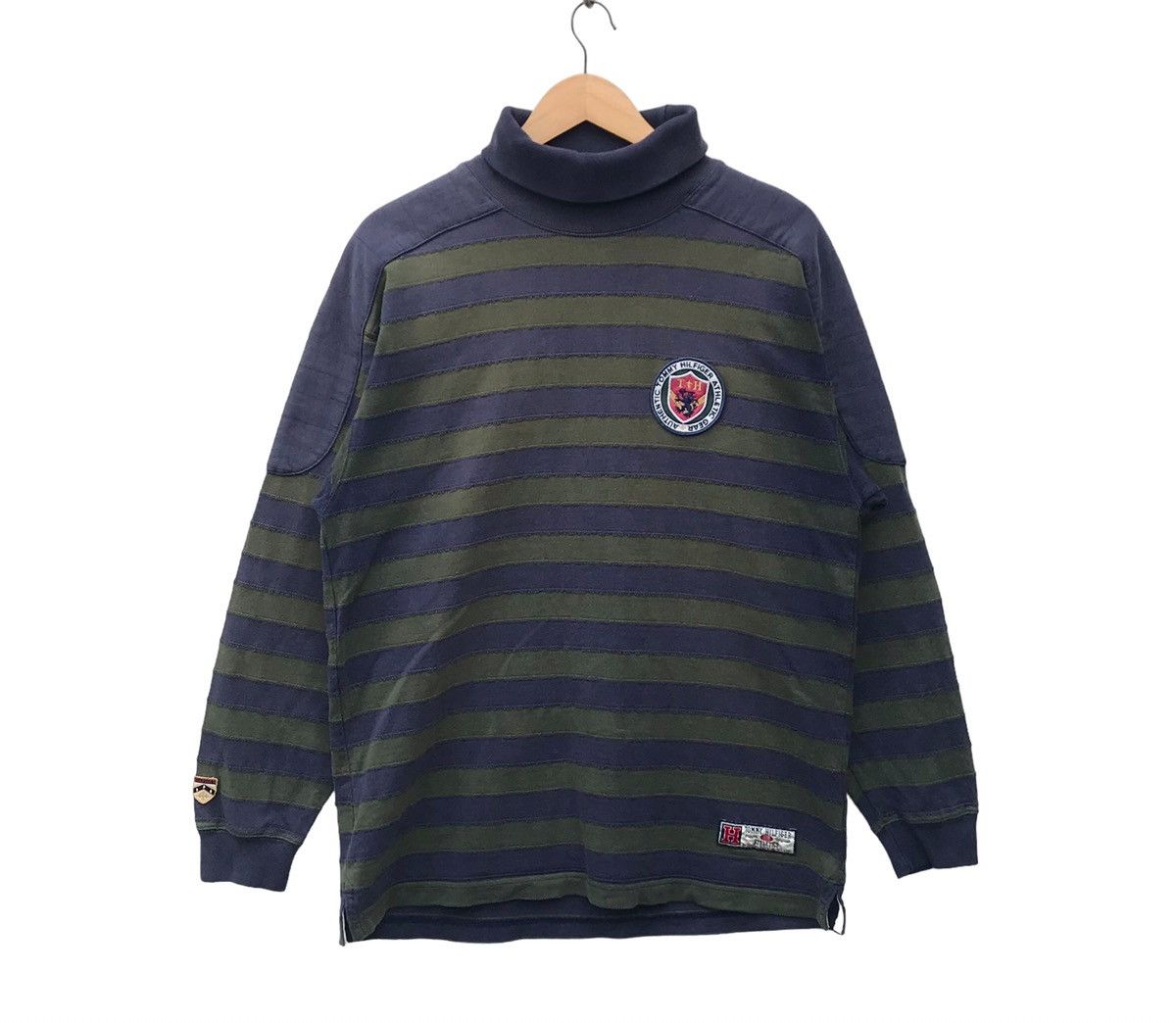 Tommy Hilfiger × Vintage Vintage Tommy Hilfiger Stripe Faded Sweatshirt Size US M / EU 48-50 / 2 - 1 Thumbnail