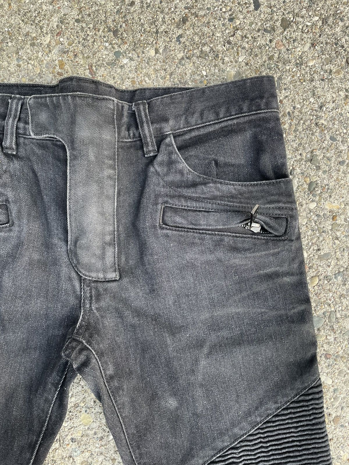 Balmain Balmain Moto Jeans Size US 29 - 3 Thumbnail