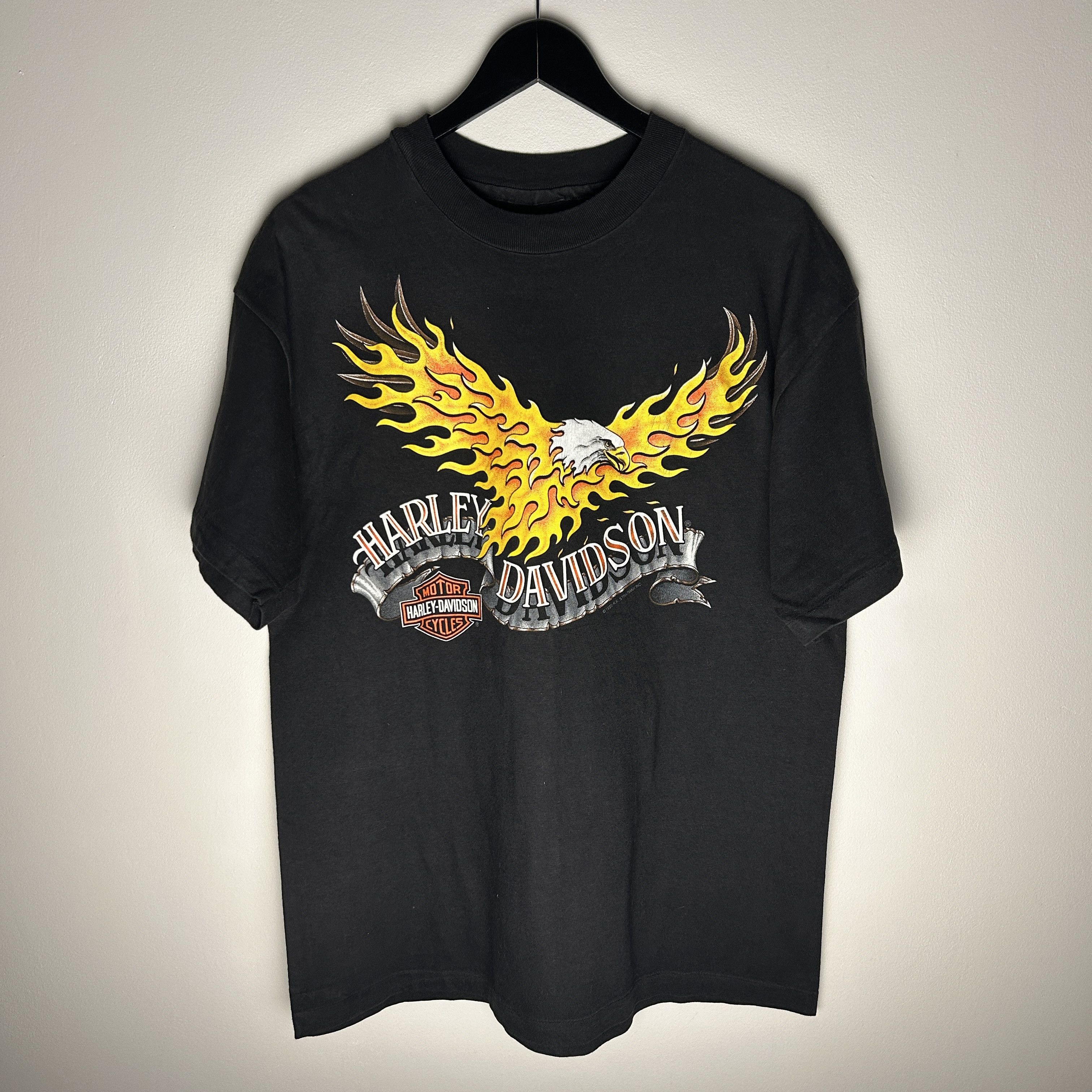Harley Davidson Harley Davidson Flaming Eagle 1992 T-shirt Size US L / EU 52-54 / 3 - 1 Thumbnail