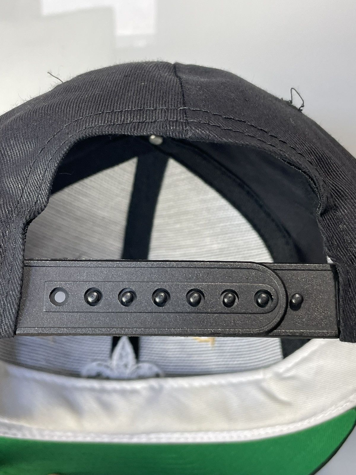 NFL Vintage Saints Hat Script Snapback Black NFL Team 90s Size ONE SIZE - 12 Thumbnail
