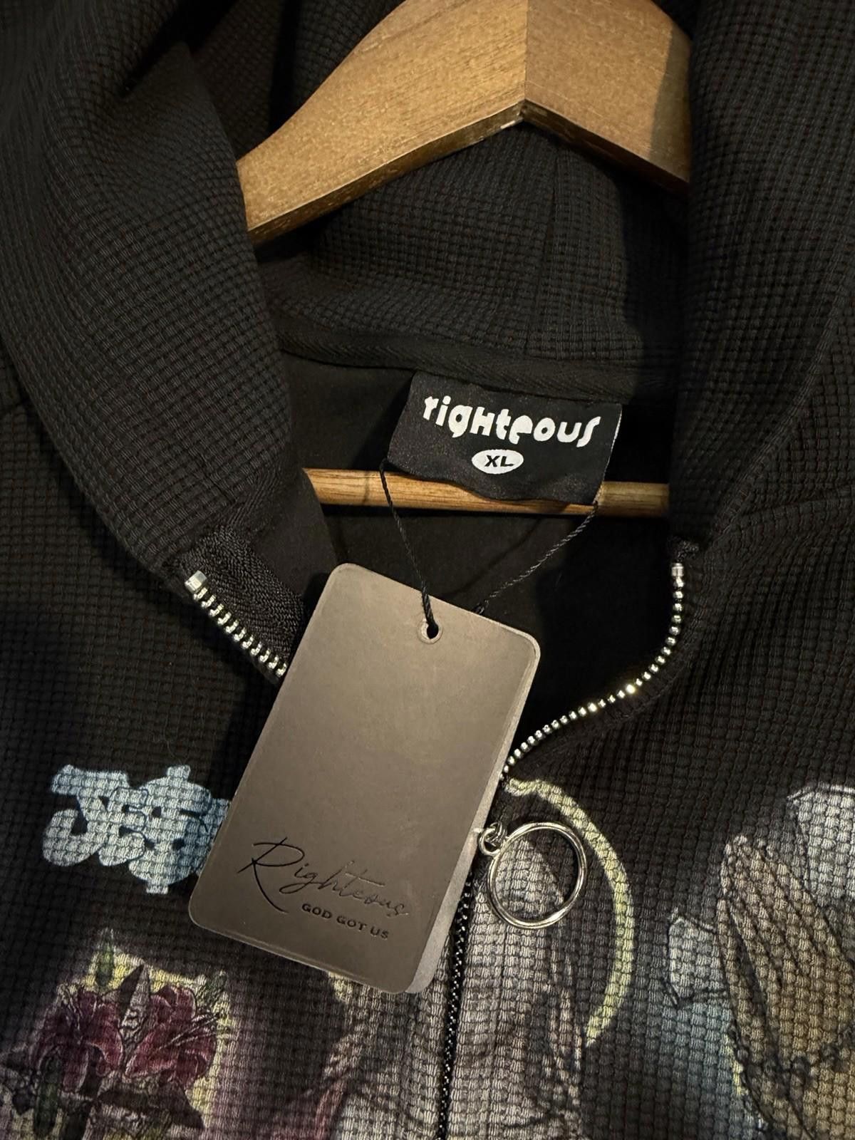 Other XL - We Are Righteous Black Thermal Zip Up Jesus Hoodie Size US XL / EU 56 / 4 - 9 Thumbnail
